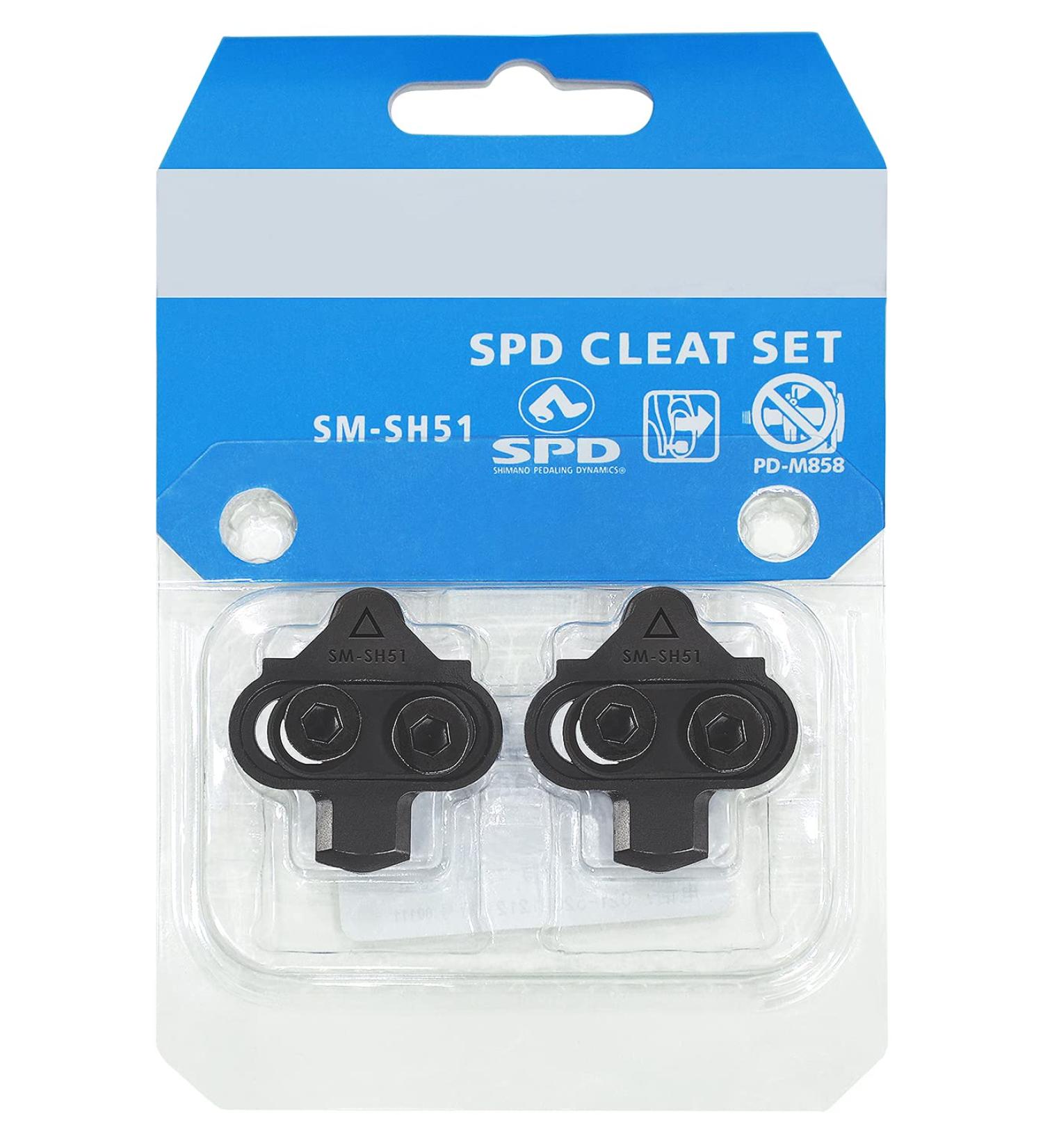 NAACOO Bike Cleats | Compatible with Shimano SPD SH51 SH56 | Spin & Mountain Bike Cleat Clips Set SH51 - Buy Online on SooperMarket.com