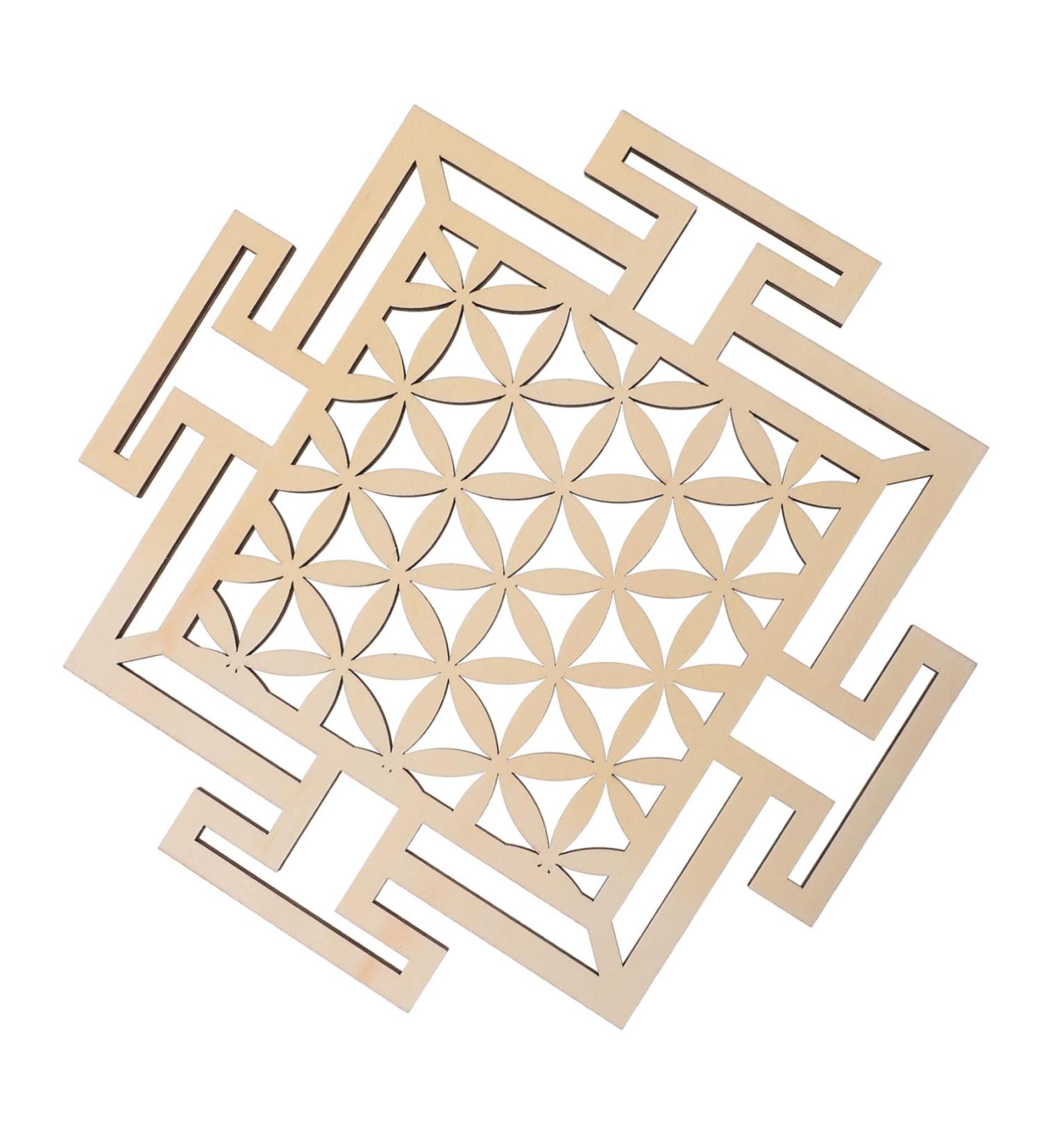 Cabilock 1pc Wooden Wall Hangings Sacred Geometry Home Decor Of Life Wall Art Geometric Wall during As Shown1 - Buy Online on SooperMarket.com
