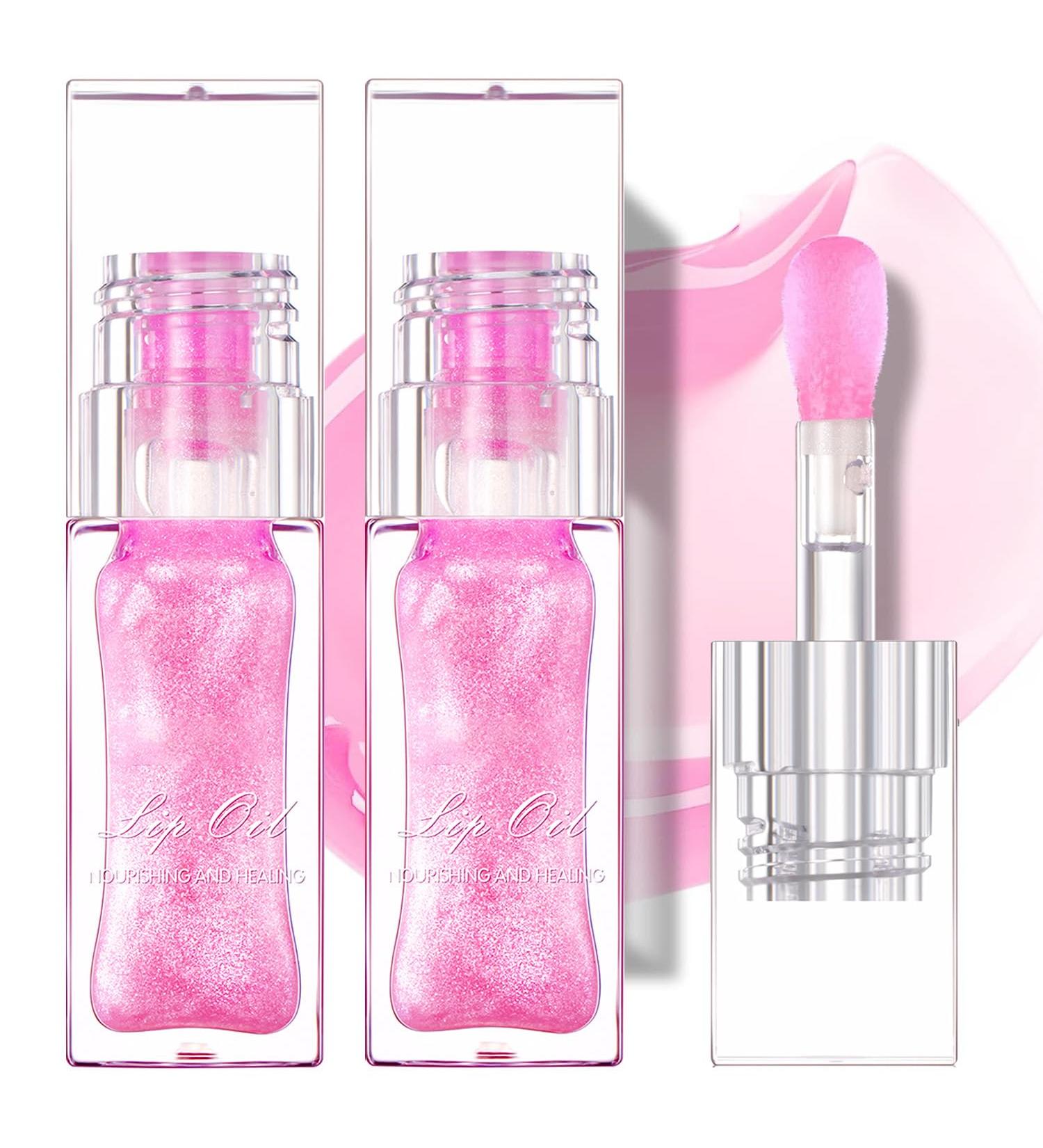 Magic Color Changing Lip Oil V2 - Hydrating Pink Glow Oil for Moisturizing & Plumping Dry Lips - Color Change Effect - Buy Online on SooperMarket.com