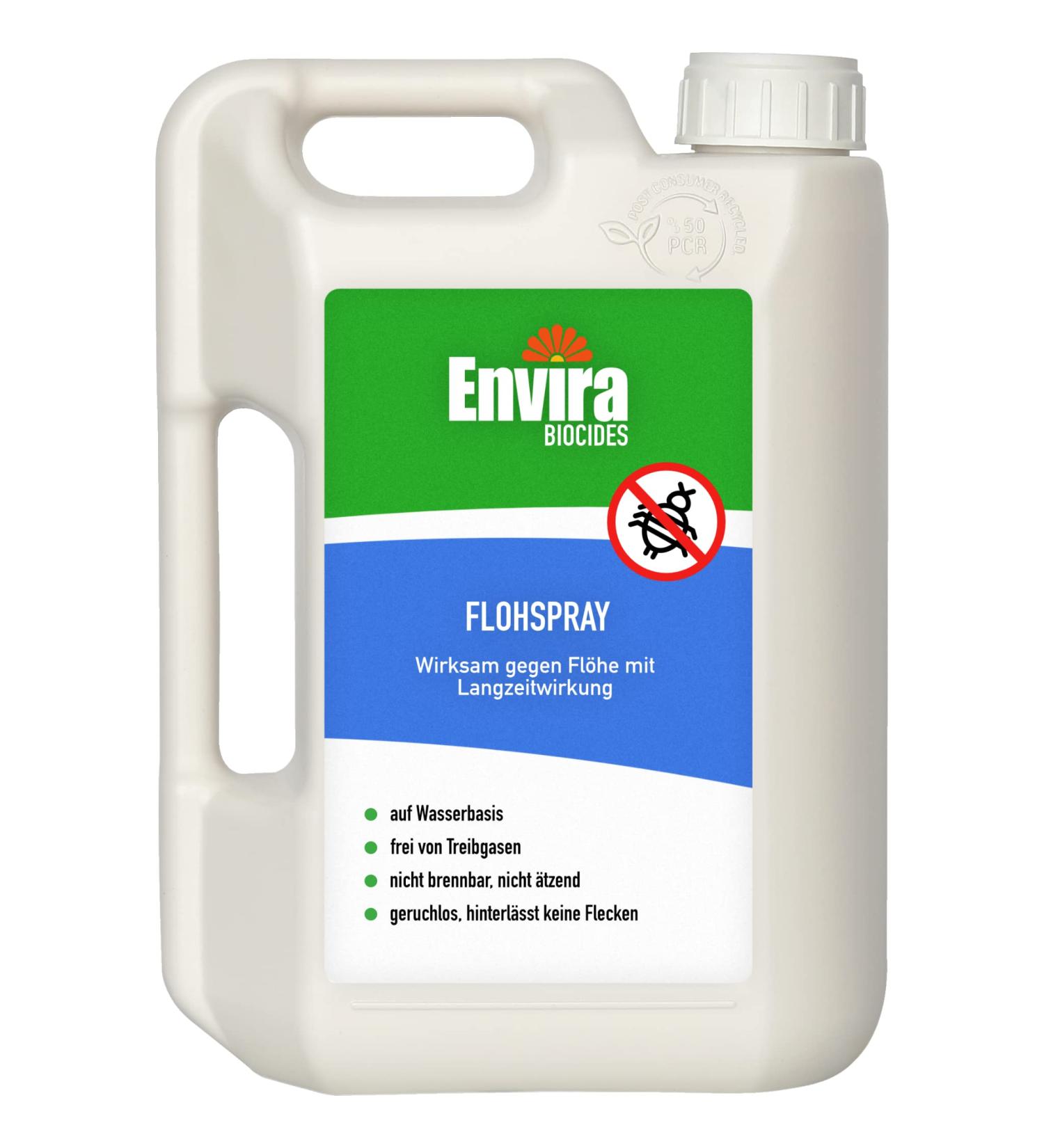 Envira Flea Spray - 2L Eco-Friendly Anti-Flea Treatment for Home | Odorless Water-Based Solution - Buy Online on SooperMarket.com