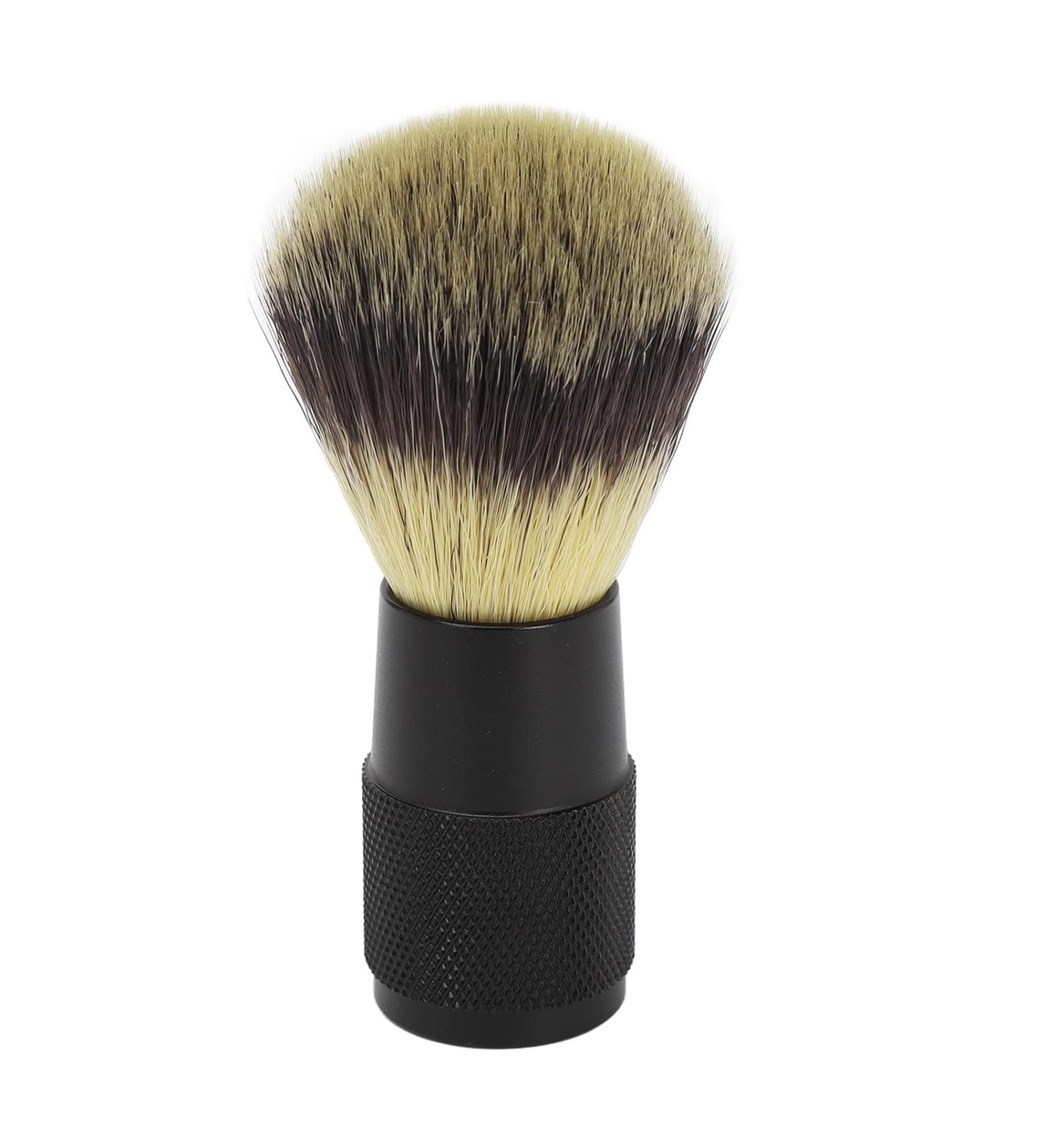 Ankroyu Foam Beard Brush Set for Men | Travel-Friendly Black Alloy Handle & Soft Bristles | Perfect Men's Grooming Accessory - Buy Online on SooperMarket.com