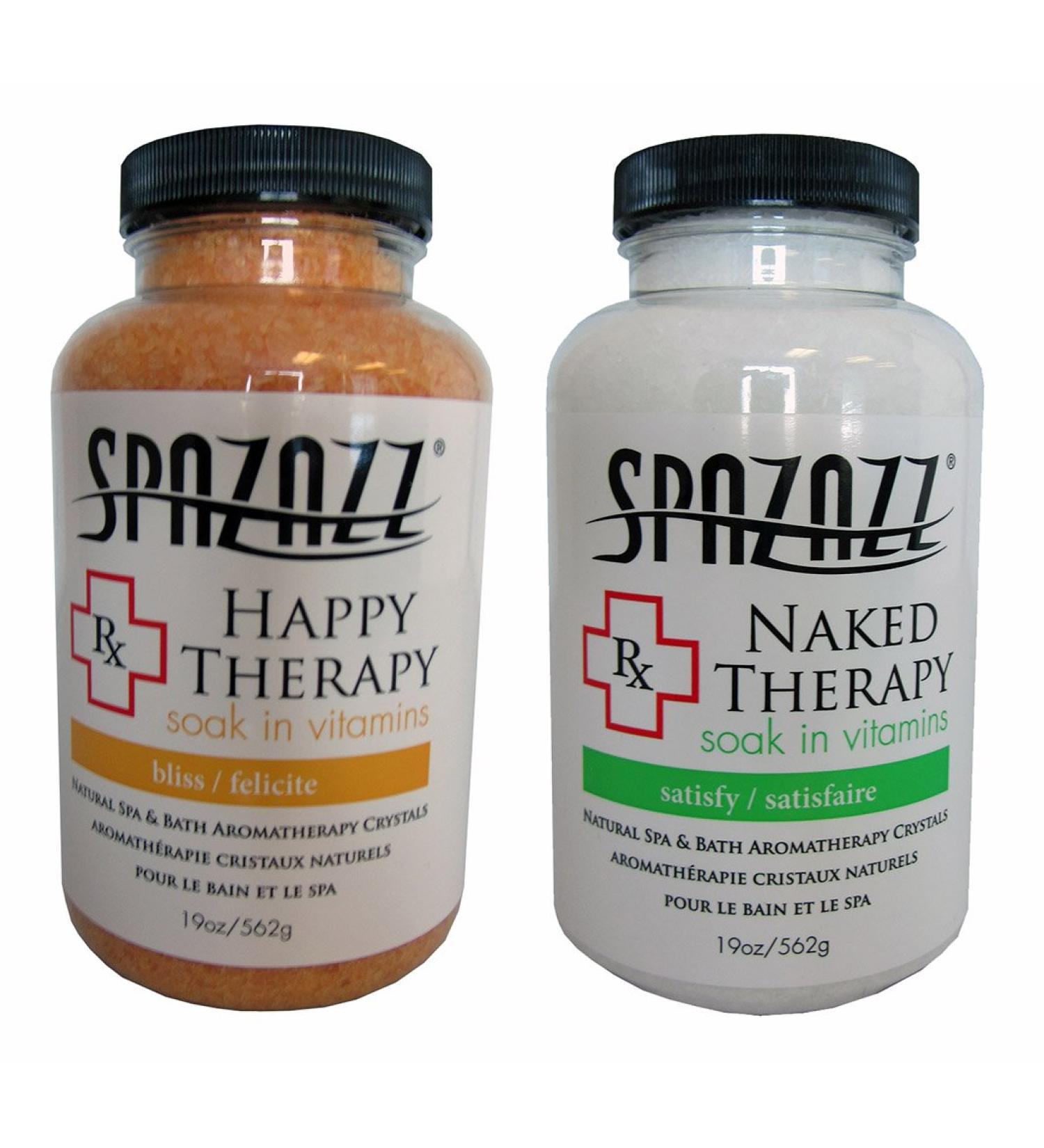 Spazazz Spa and Bath Crystals - Happy Therapy/Naked Therapy 2 Pack