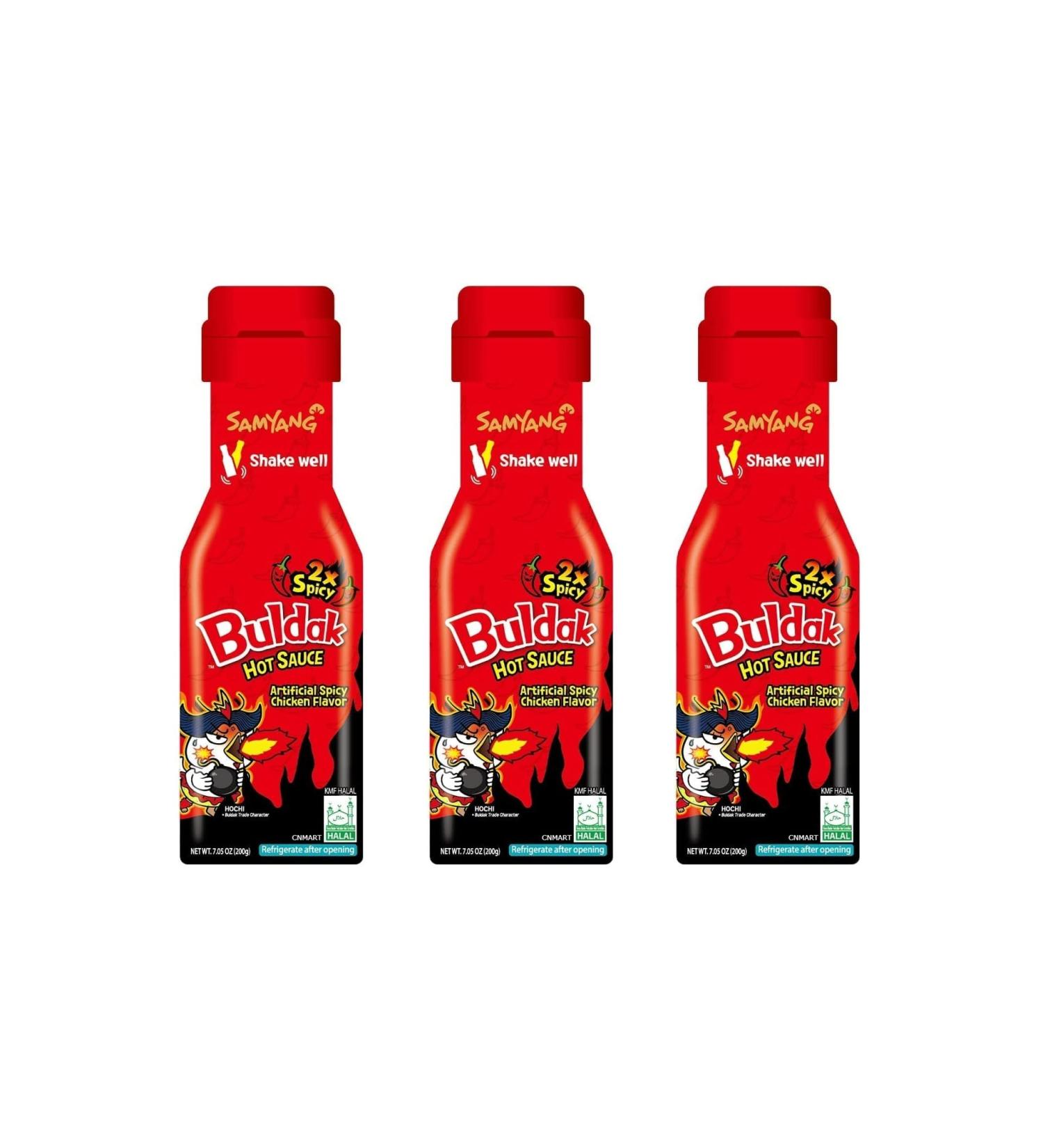 Samyang Extremely Spicy (Double Spicy) 2xSpicy Buldak Hot Chicken Flavour Sauce 200g Halal (Pack of 3) by CNMART - Buy Online on SooperMarket.com