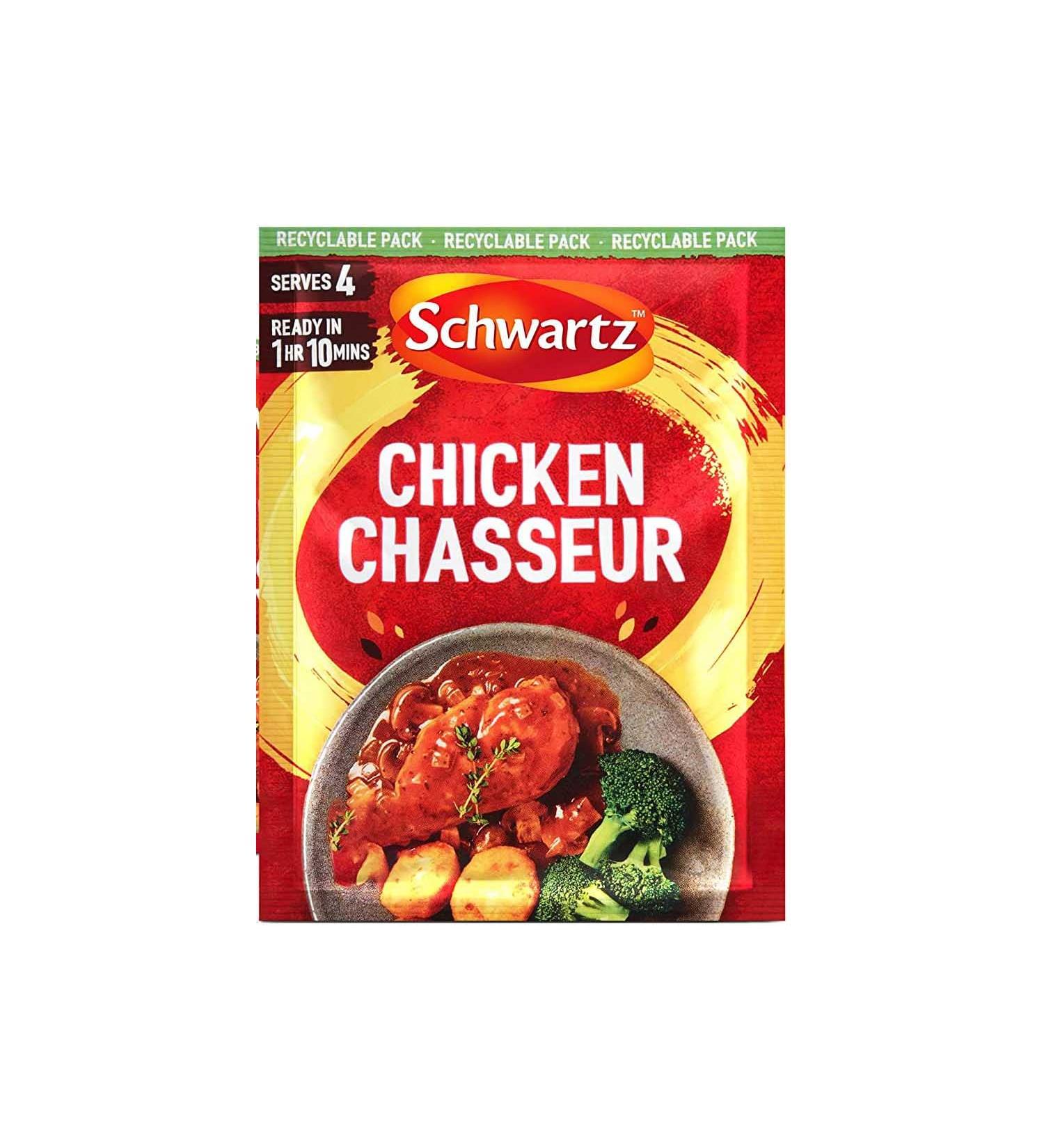 Schwartzz Chicken Chasseur Casserole Mix 40g - Pack of 12 - Buy Online on SooperMarket.com
