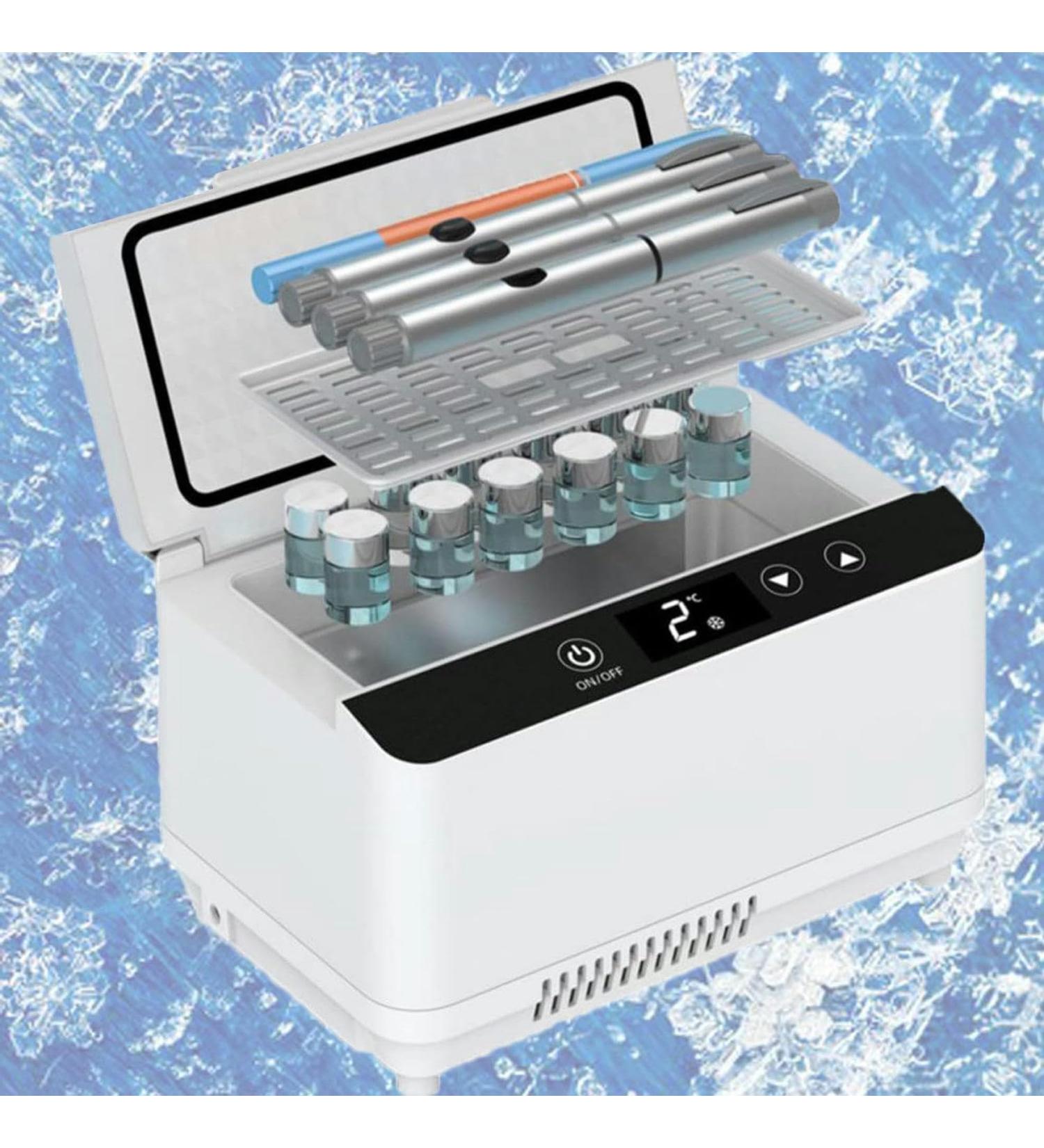 Insulin Refrigerator Freezer Insulin Refrigerator Portable Suitcase Diabetes Patient Travel Thermostatic Drug Supplies Refrigerator 3battery - Buy Online on SooperMarket.com