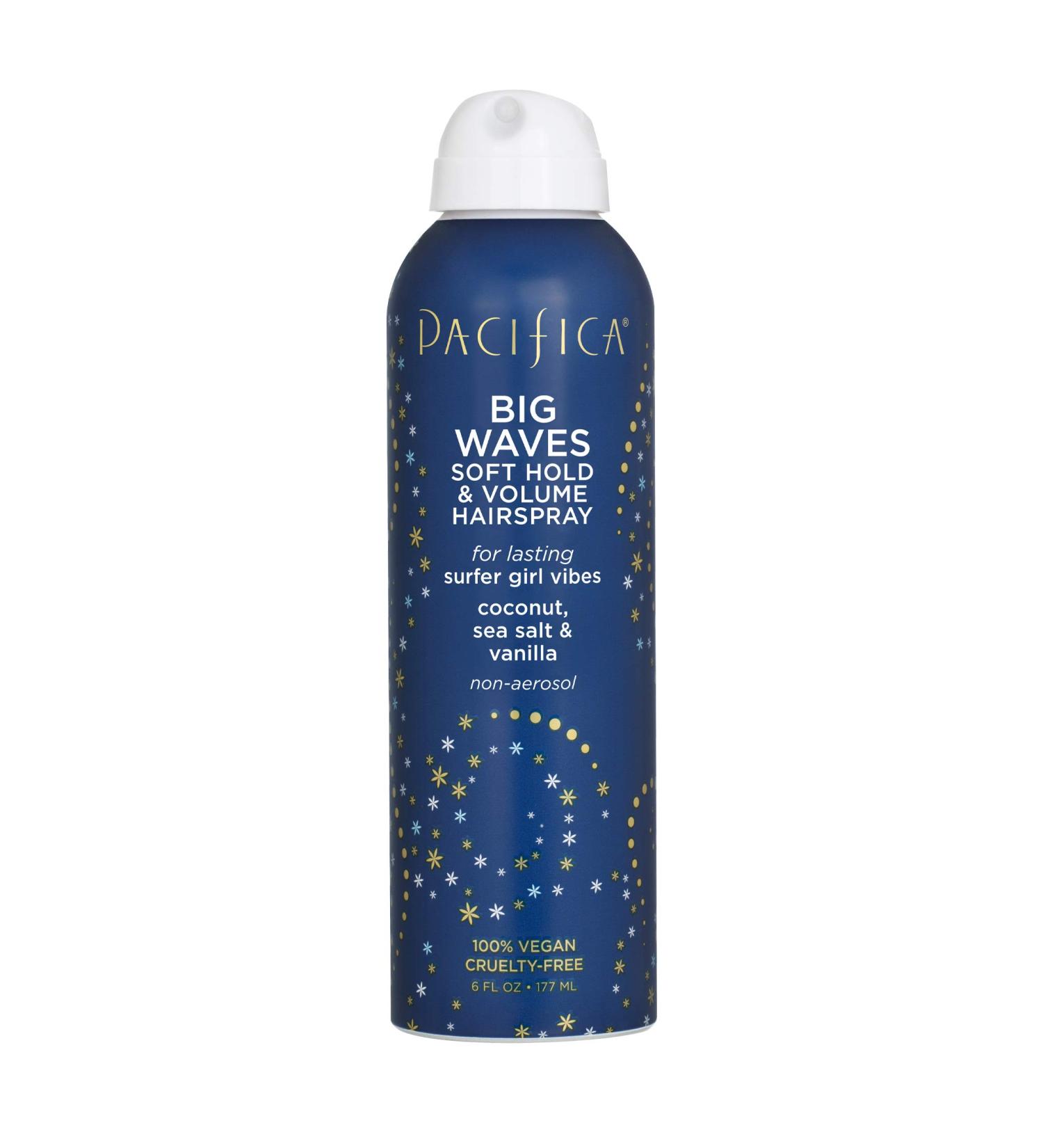 Pacifica Beauty Big Waves Hairspray - Coconut Sea Salt Vanilla - Beachy Waves for All Hair Types - Vegan & Cruelty Free - Buy Online on SooperMarket.com