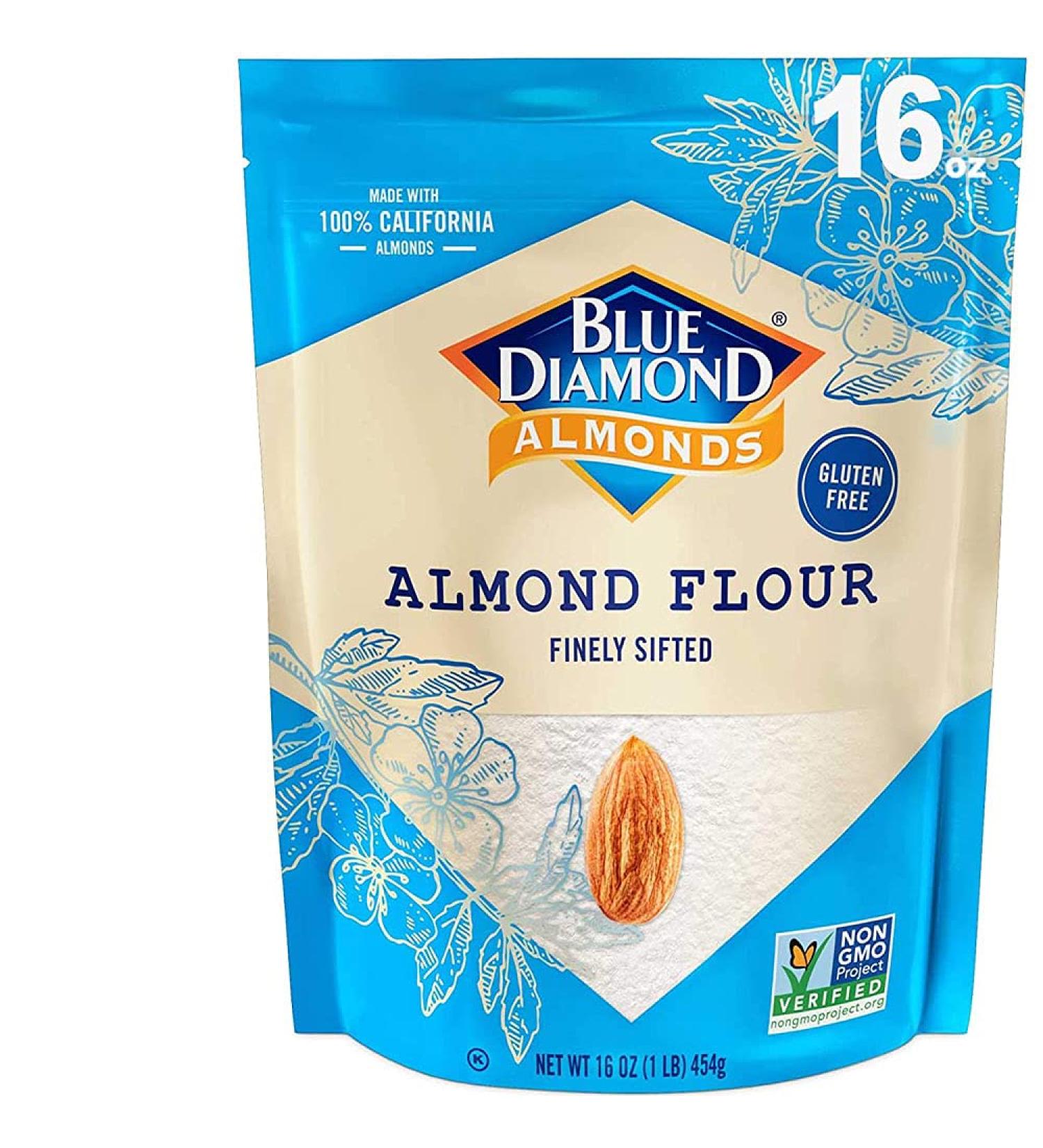 Blue Diamond Almonds Almond Flour - Gluten Free  Blanched & Finely Sifted  1 lb - Buy Online on SooperMarket.com