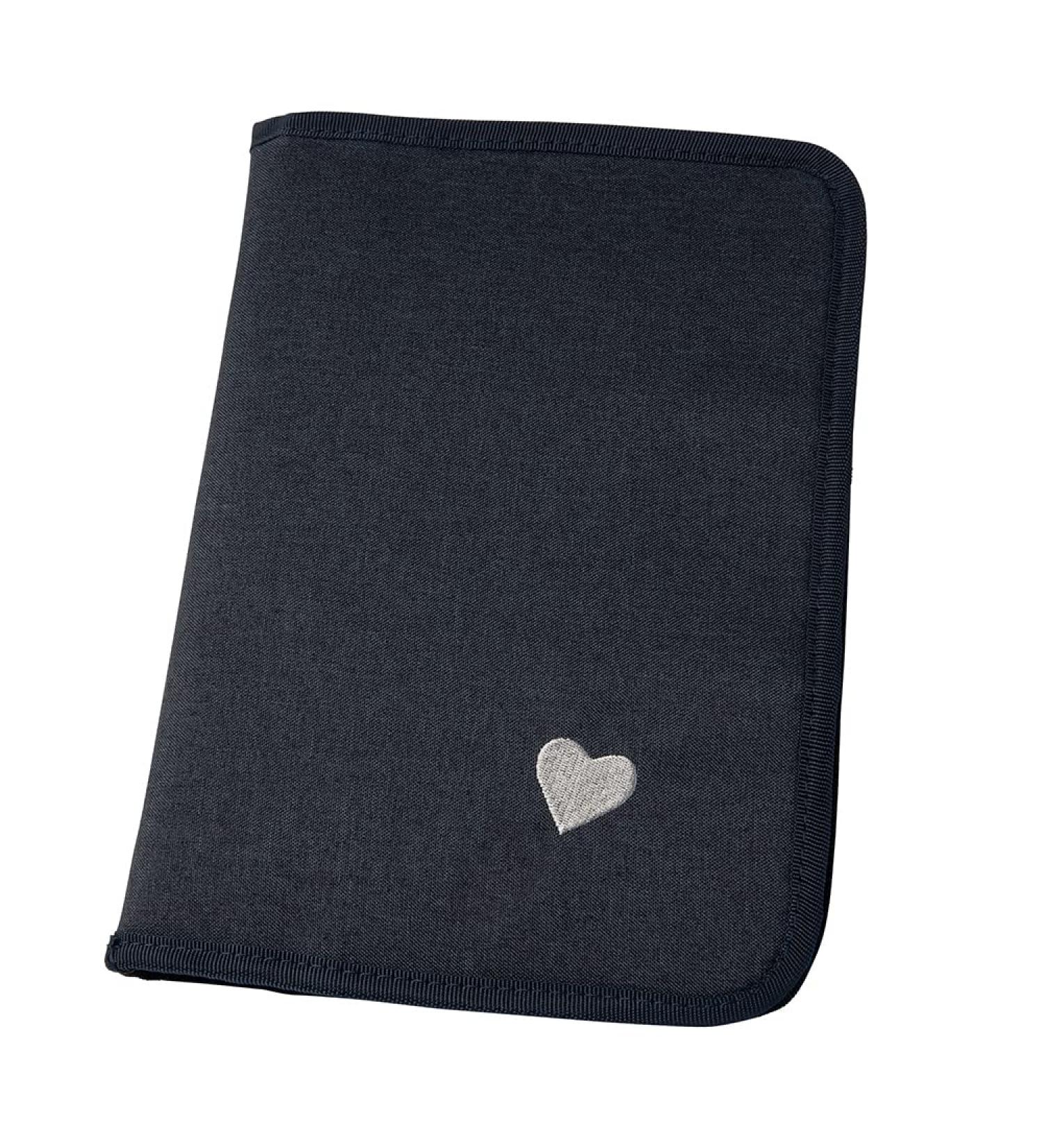 Luxdag Changing Bag with Zip - Dark Blue Heart Diaper Bag for On-the-Go - Organized Compartment for Diapers & Wet Wipes - International Shipping Available - Buy Online on SooperMarket.com