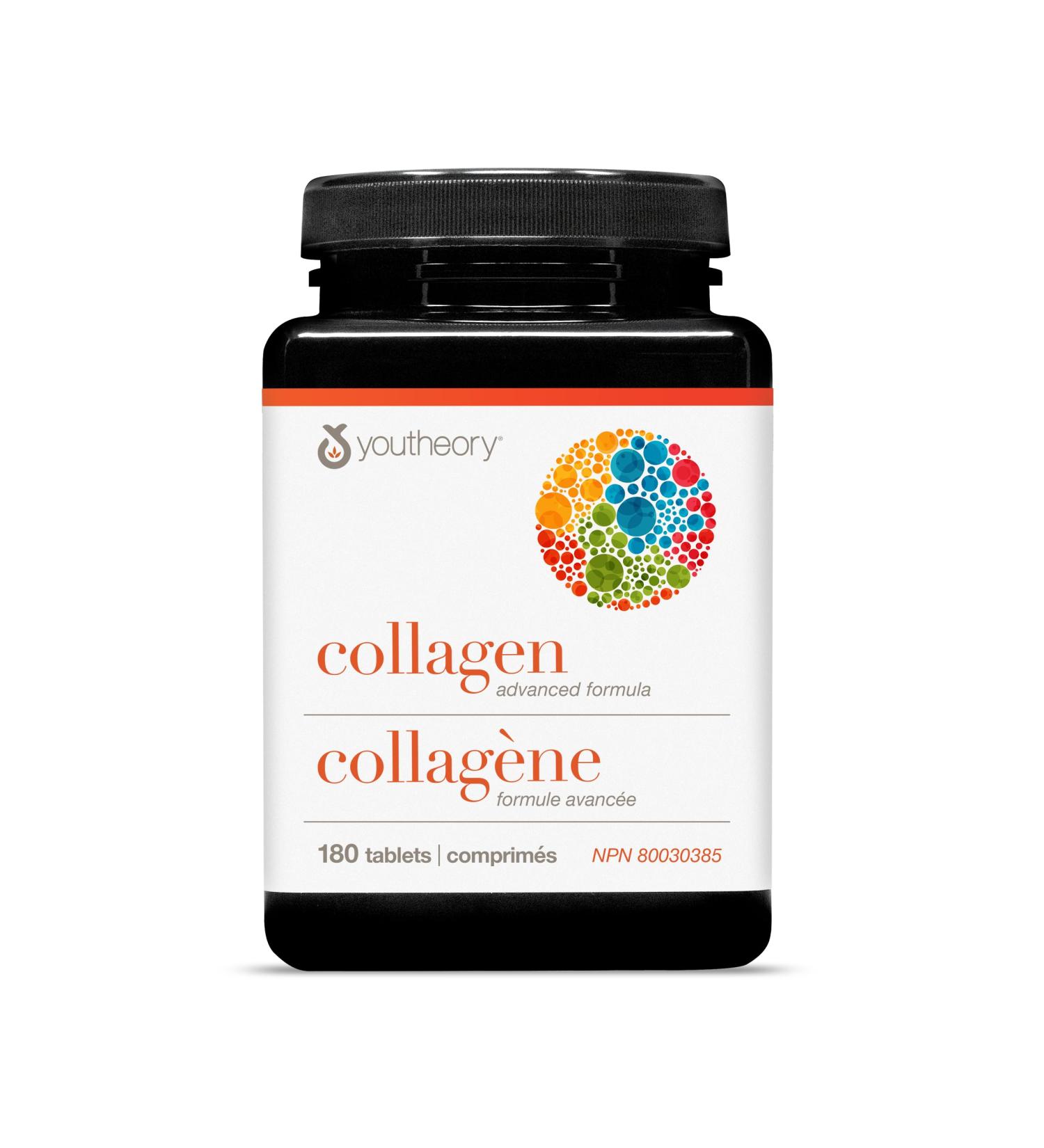 Youtheory Collagen Advanced Formula with Vitamin C Hydrolyzed Formula for Optimal Absorption Skin Hair Nails and Joint Support 180 Count - Buy Online on SooperMarket.com