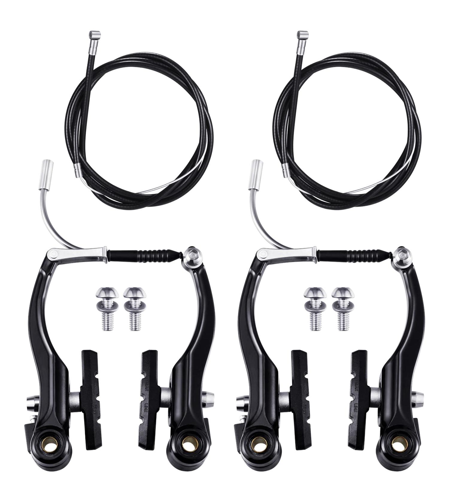 Riakrum 2 Sets V-type Bike Brakes with Braking Cables - Mountain Bike Brake Kit - Buy Online on SooperMarket.com