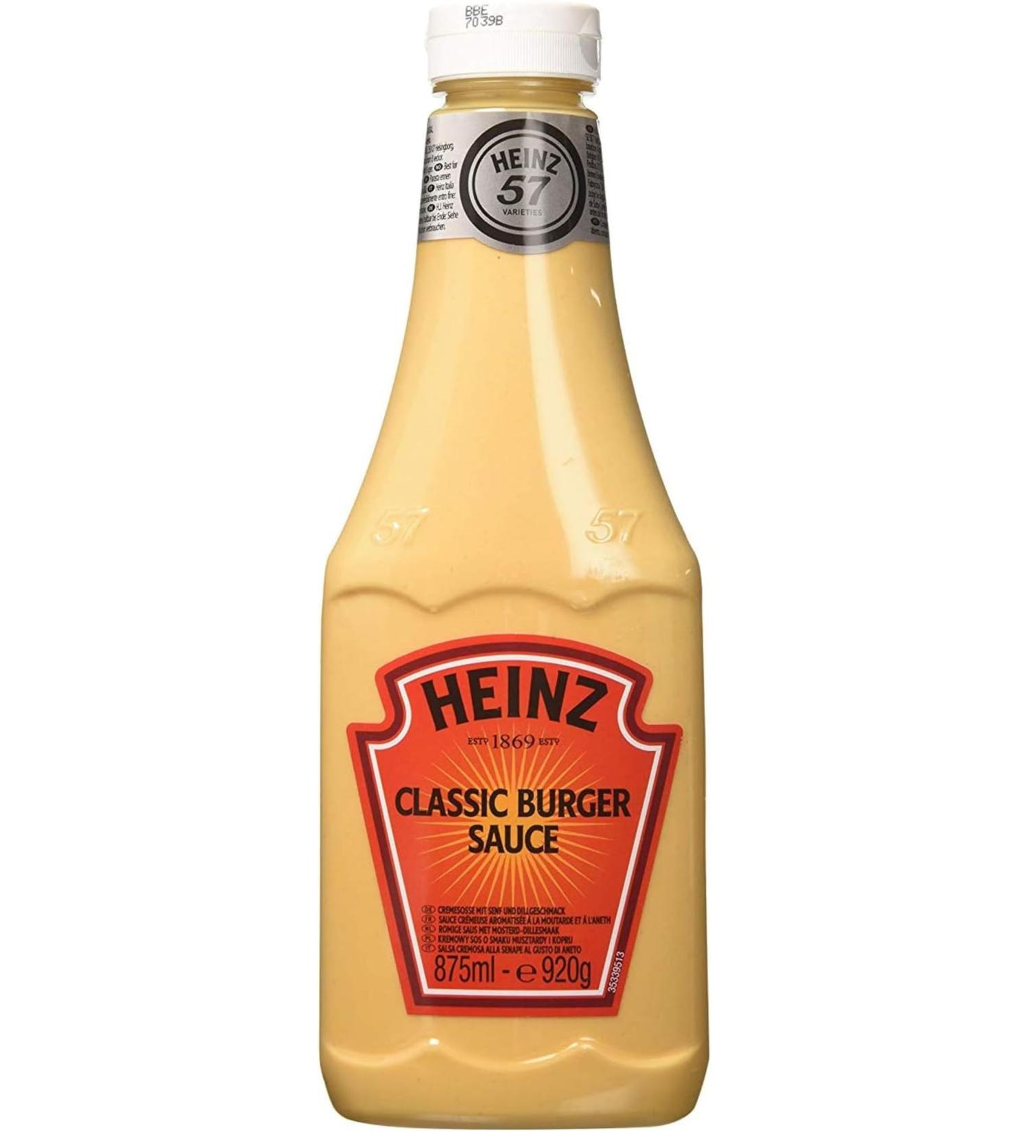 Heinz Burger Sauce 870 ml Burger sauce .Ideal for BBQs and much more. - Buy Online on SooperMarket.com