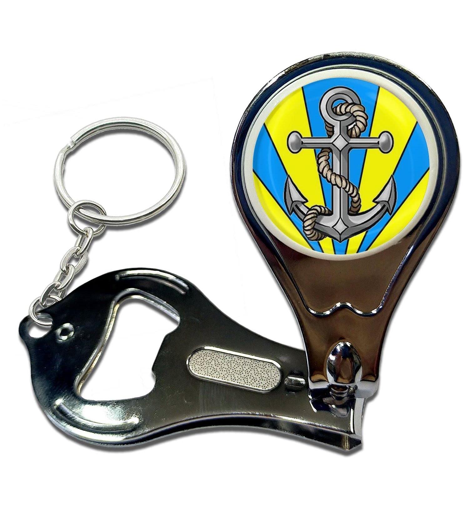 BadgeBeast.co.uk Anchor - Key Ring Bottle Opener and Nail Clipper - Buy Online on SooperMarket.com
