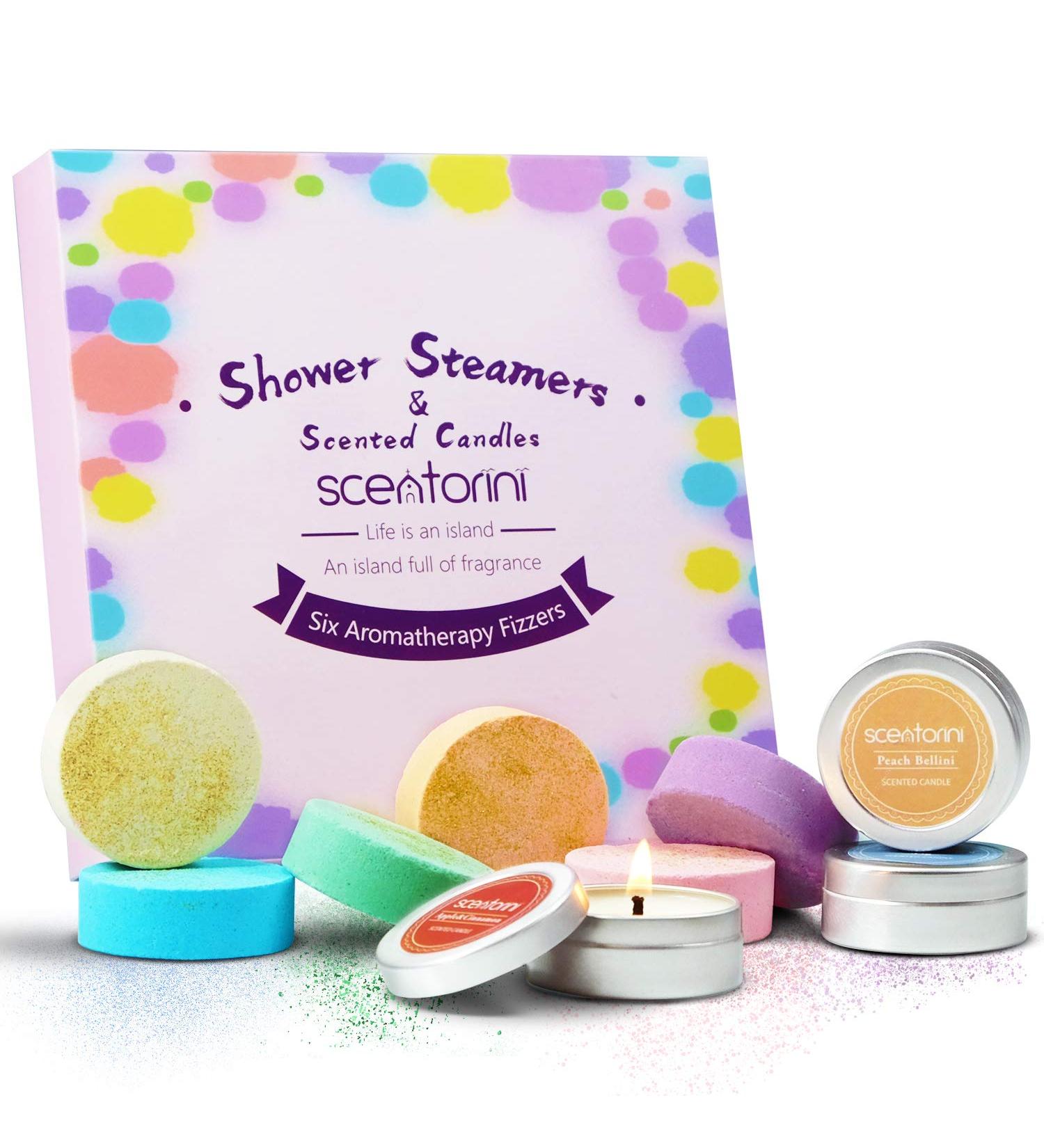 Mothers Day Shower Steamers & Candles Set - Aromatherapy Bombs for Home Spa Experience - Buy Online on SooperMarket.com