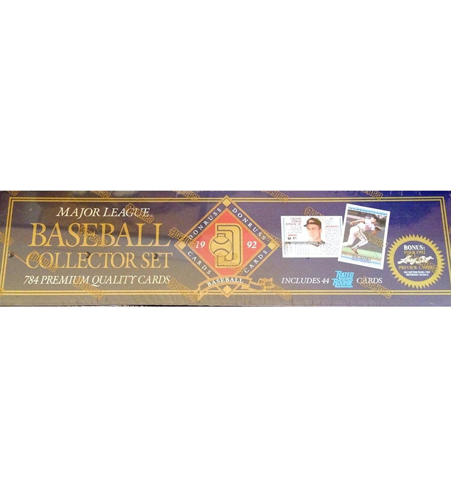 1992 Donruss MLB Baseball Cards Complete Factory Set (784 cards)