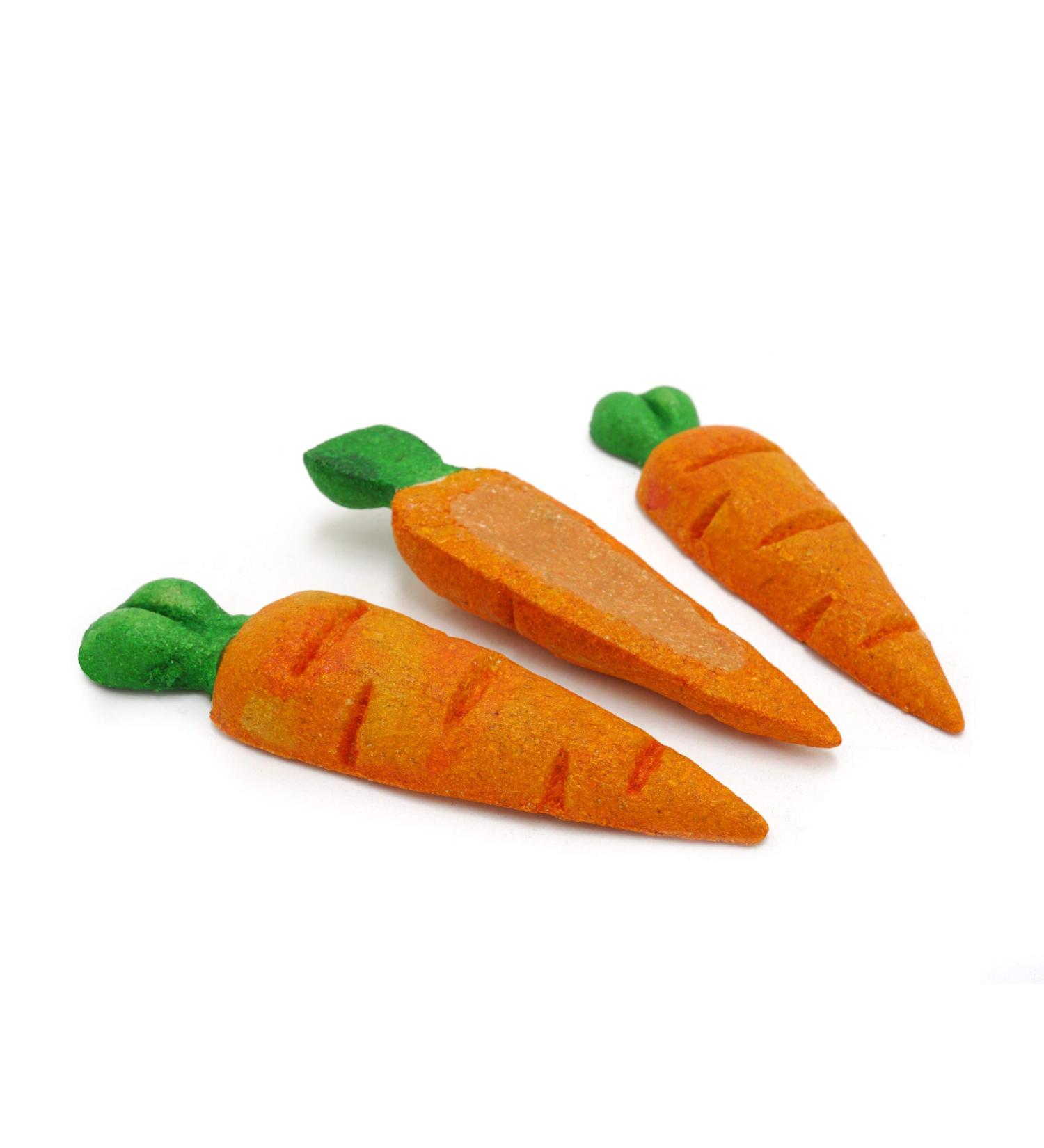 Rosewood Boredom Breaker Treat 'N' Gnaw Carrots Rabbit Treats & Small Animal Treats 3 Pieces Carrots 3 Count (Pack of 1)