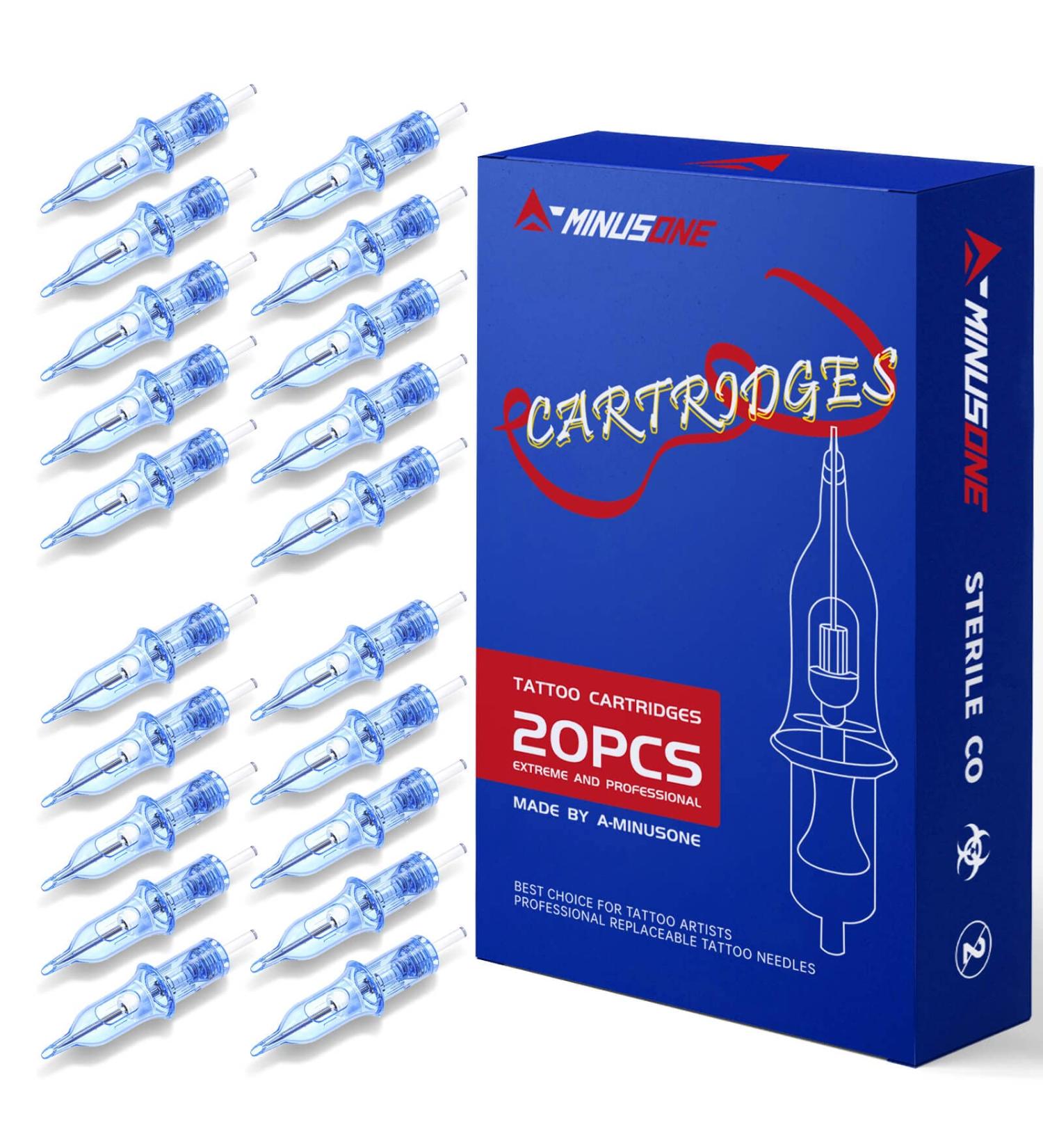 A-minusone 9RL Tattoo Needles - 20PCS Standard #12 Round Liner Cartridge Needles for Rotary Tattoo Pen - Buy Online on SooperMarket.com
