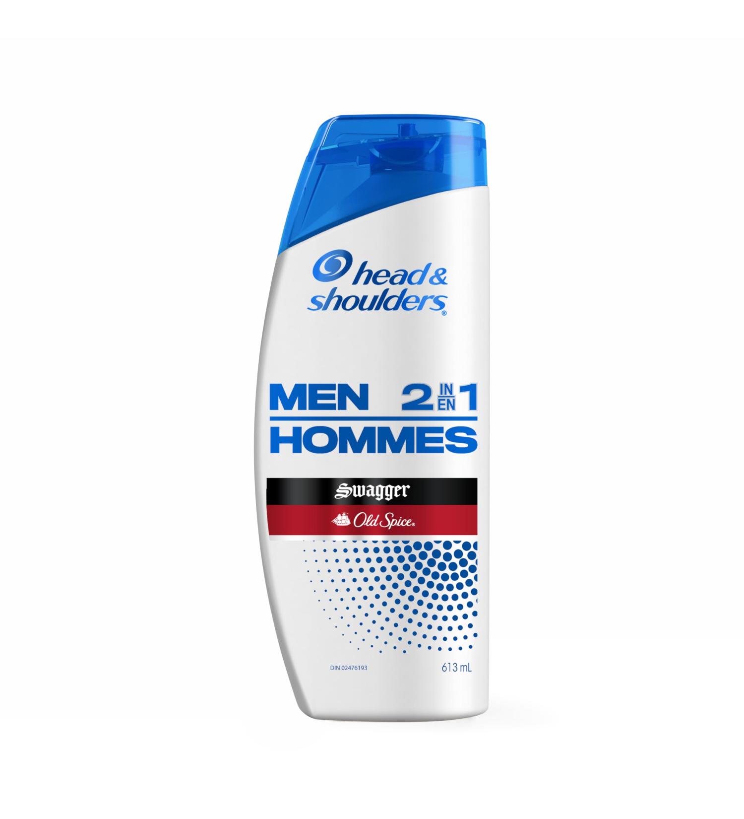 Head and Shoulders Mens 2 in 1 Dandruff Shampoo and Conditioner Anti-Dandruff Treatment Old Spice Swagger for Daily Use Paraben Free 613 mL - Buy Online on SooperMarket.com