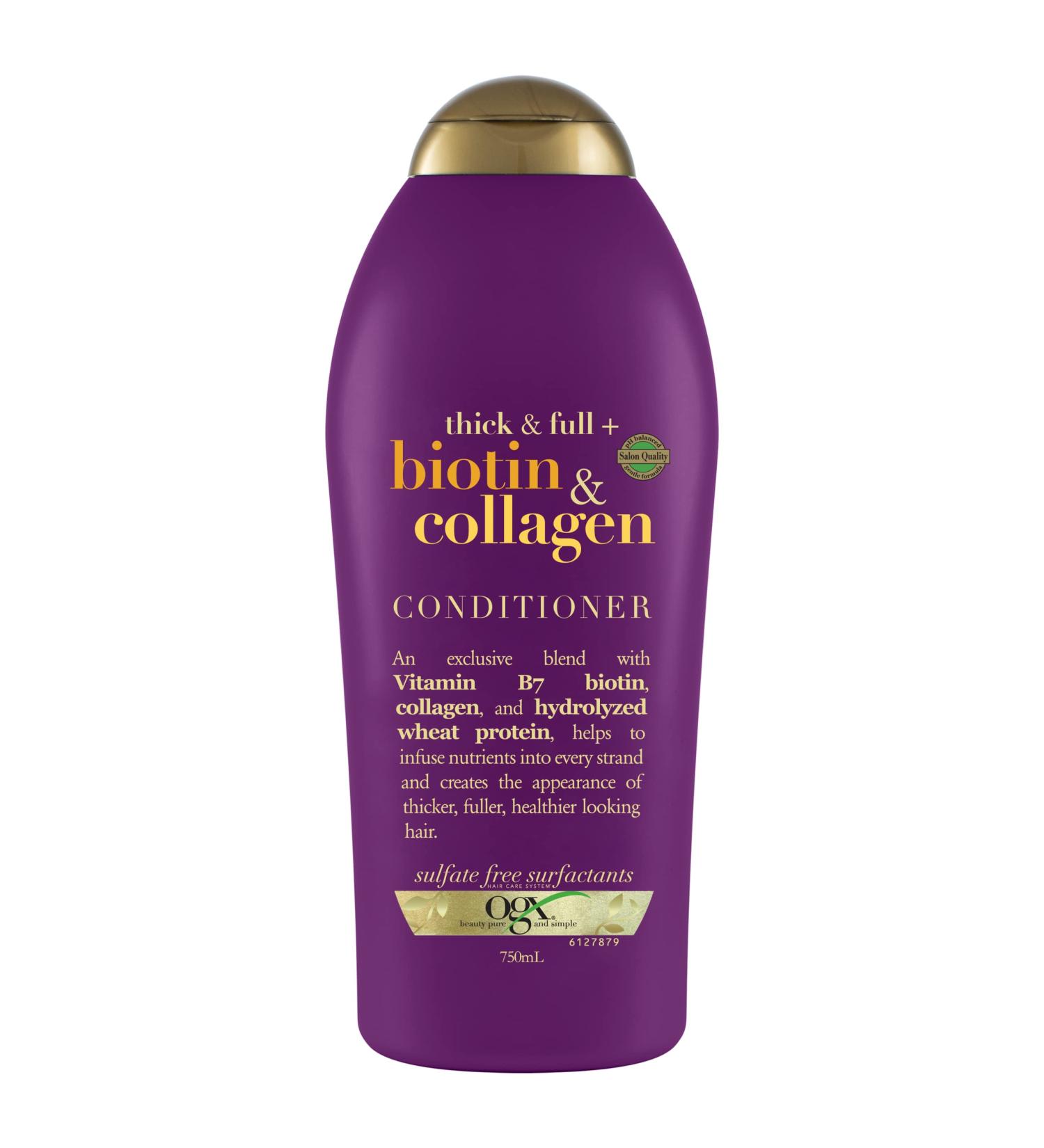 OGX Thick & Full + Biotin & Collagen Conditioner 25.4 Fl Oz - Salon Size, Pack of 1 - Buy Online on SooperMarket.com