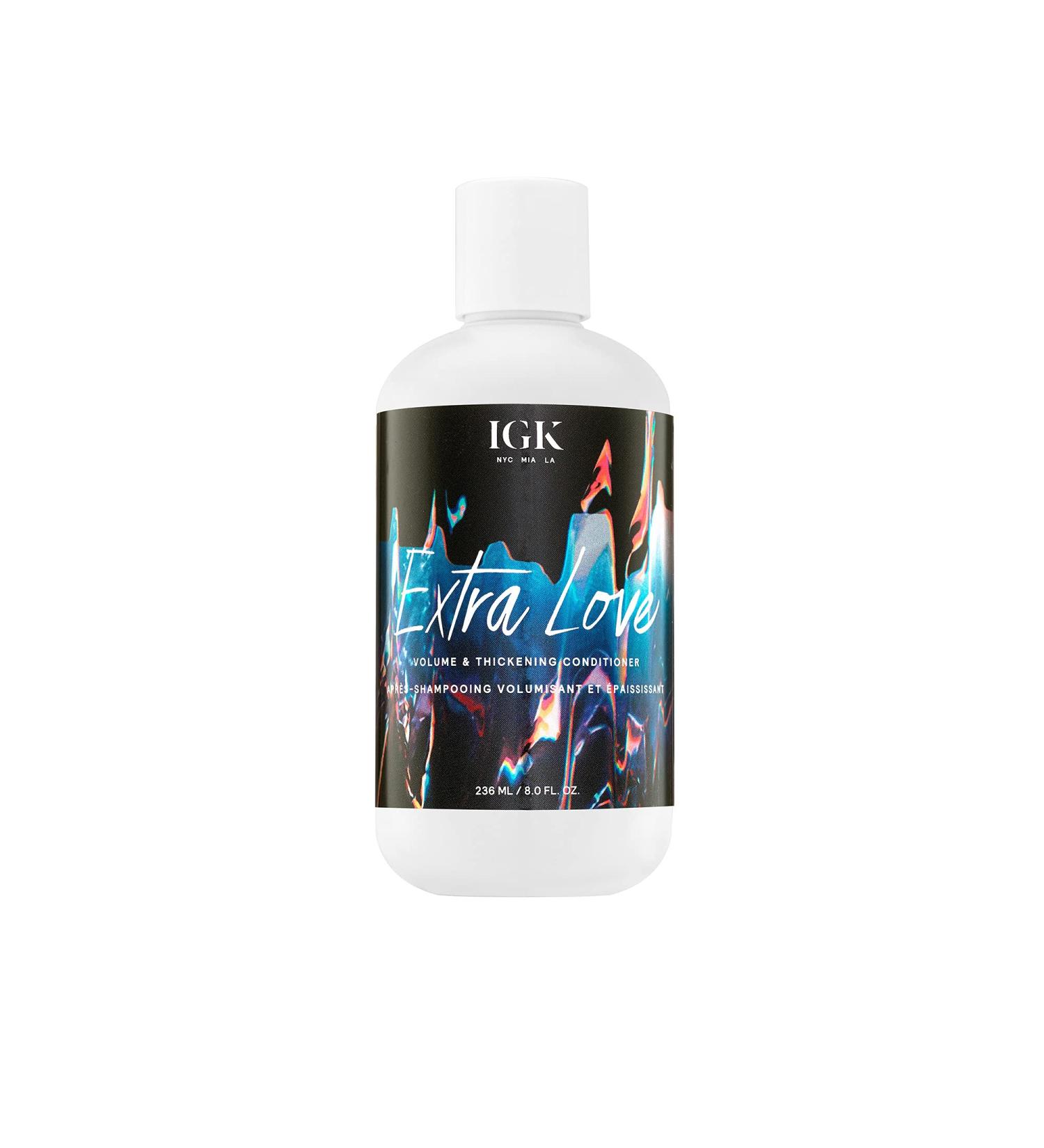 IGK EXTRA LOVE Volume & Thickening Conditioner - Lightweight Formula for Scalp Support & Oil Balance - Vegan & Cruelty Free - 8 Fl Oz - Buy Online on SooperMarket.com