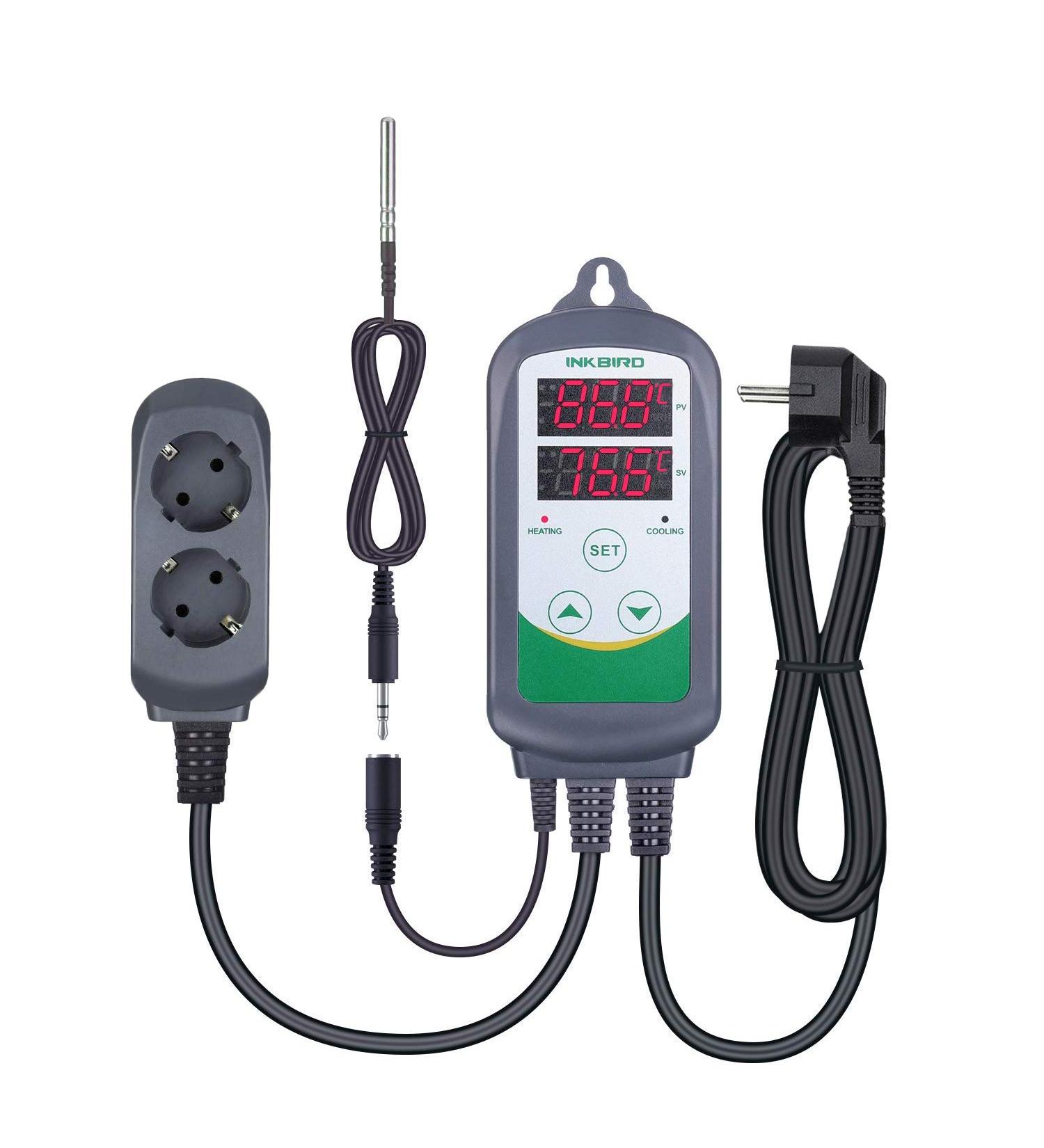 Inkbird ITC-308S Digital Temperature Controller & Thermostat with NTC Probe - International Shipping Available - Buy Online on SooperMarket.com