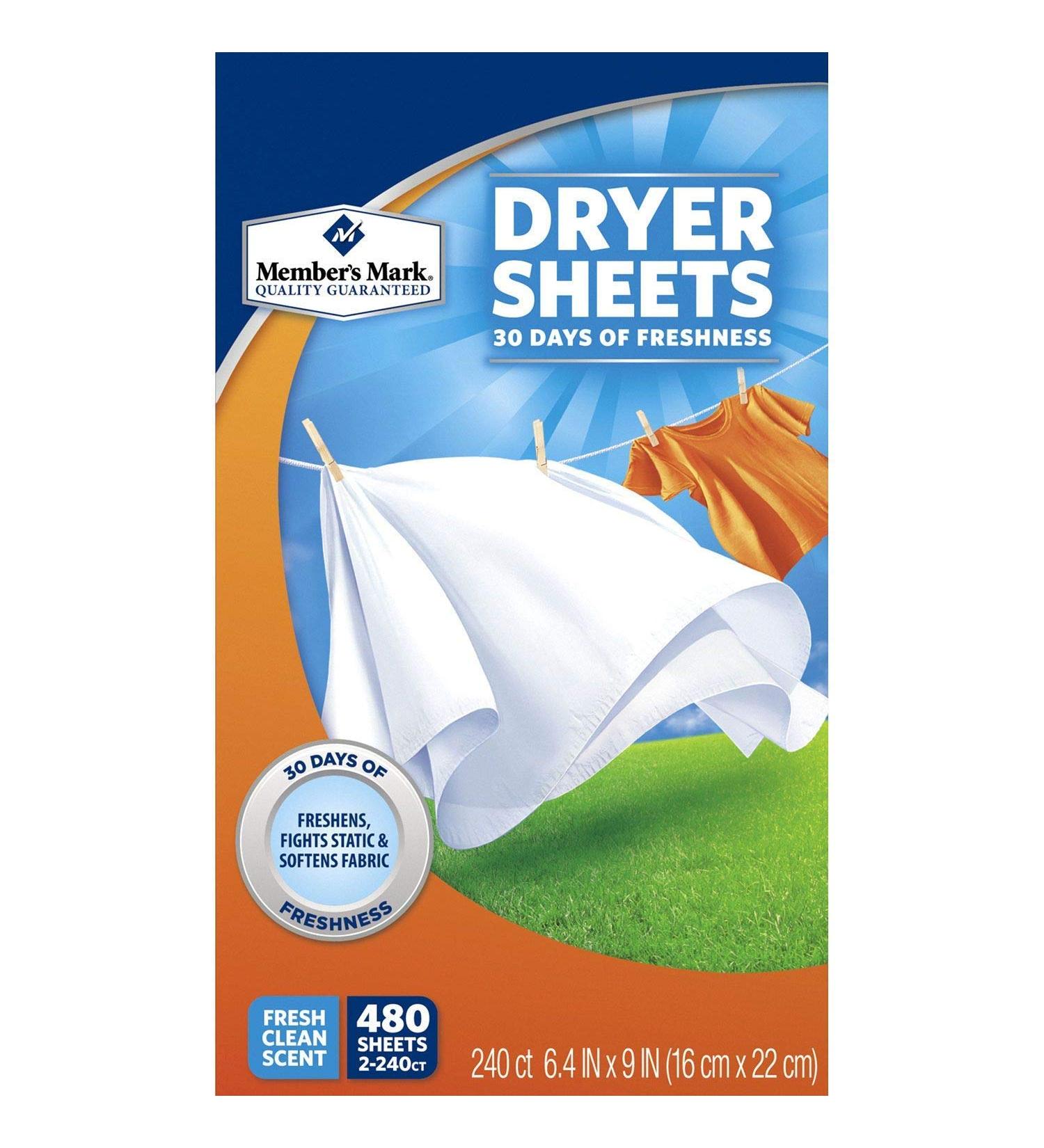 Member's Mark Fabric Softener Sheets (480 ct.)