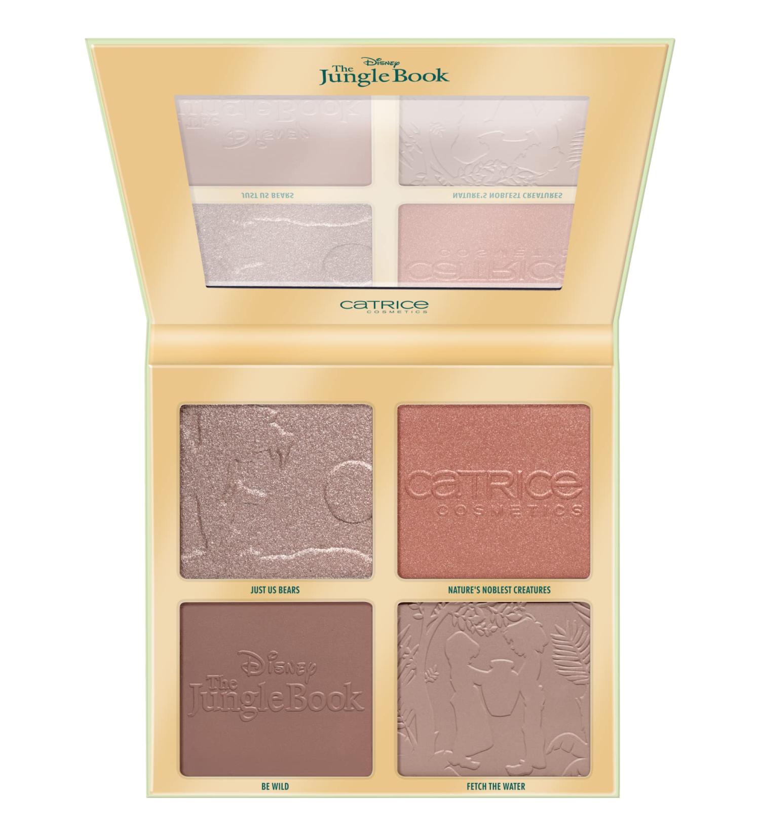 Catrice Disney The Jungle Book Face Palette - Vegan Contouring Palette 4 Colors for Defined Natural Radiance - 22g (No. 020 Wild About You) - Multi-Colored Oil-Free Paraben-Free - Buy Online on SooperMarket.com