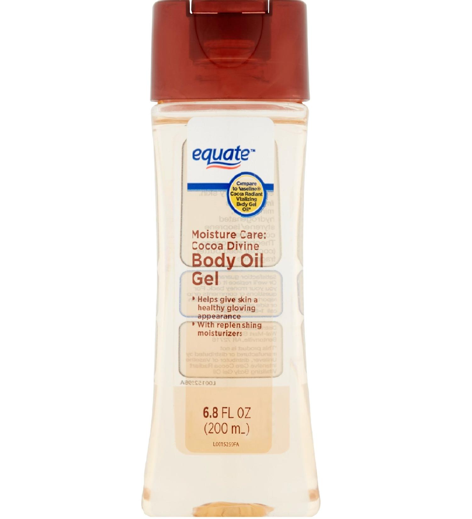 Equate Moisture Care Cocoa Divine Body Oil Gel 6.8 fl oz - Pack of 2 - Buy Online on SooperMarket.com