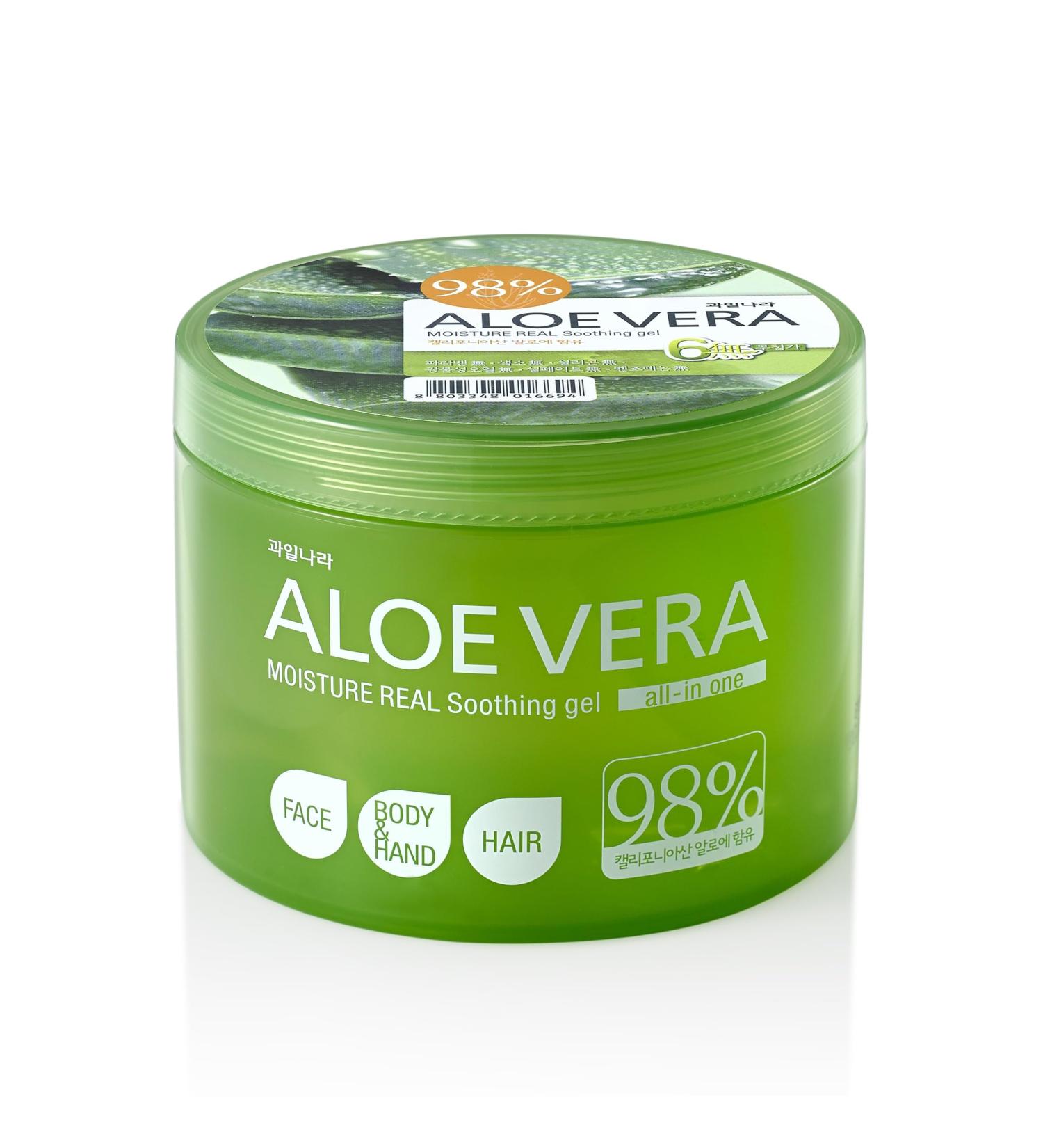 WELCOS Kwailnara Aloe Vera Gel - 98% Pure Moisture Soothing Gel for Face Body Hands & Hair | California Grown Korean Skin Care (16.91 Fl oz - Buy Online on SooperMarket.com