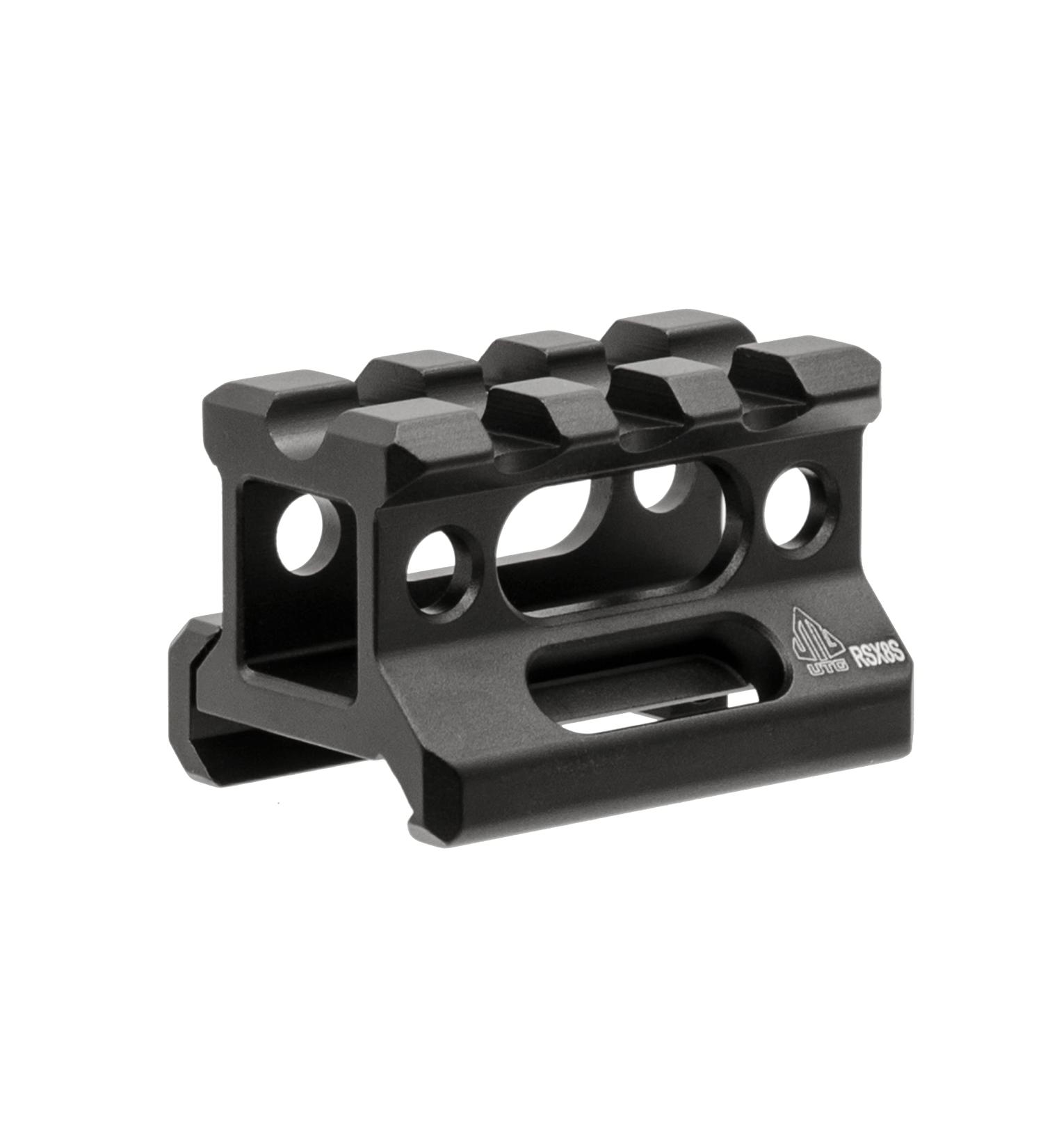 UTG Unisex Super Slim Picatinny Riser Mount - 0.83 Height 3 Slots Black - Ideal for International Shipping - Buy Online on SooperMarket.com