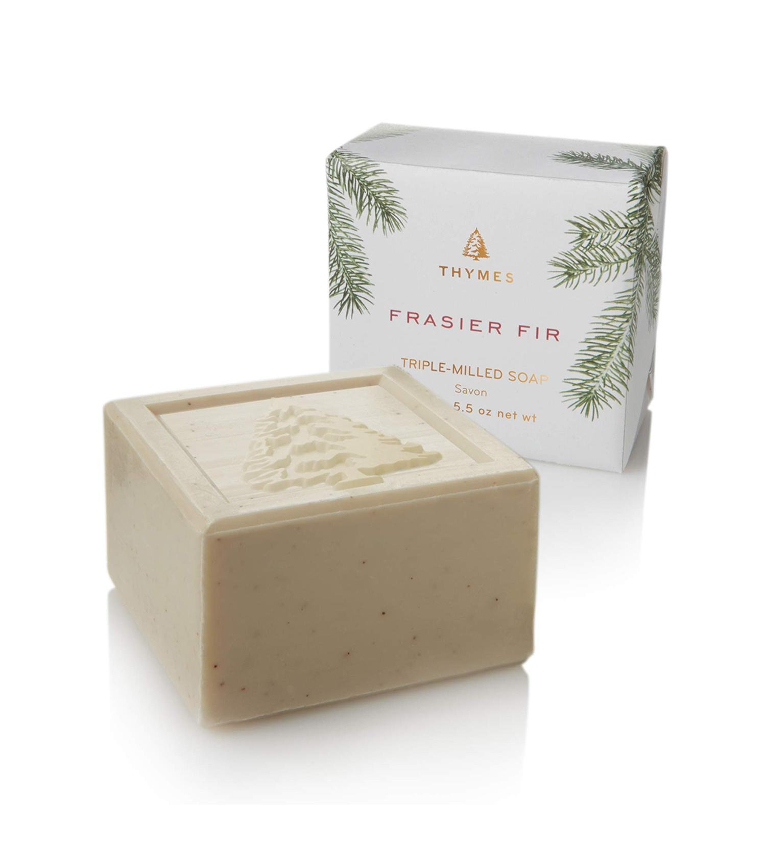 Thymes Frasier Fir Bar Soap - 5.5 oz Pine Tree Scented Hand and Body Soap - Buy Online on SooperMarket.com