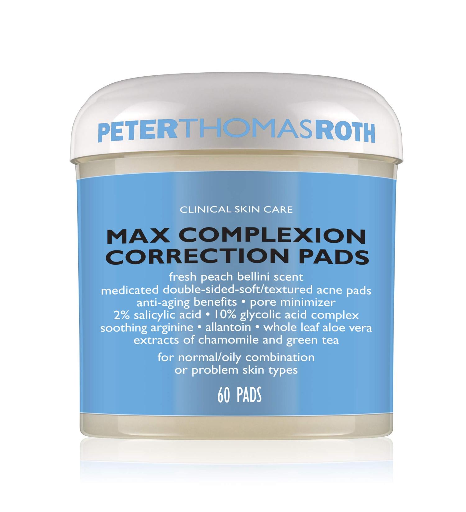 Peter Thomas Roth Max Complexion Correction Pads - Skin Clearing Treatment - Buy Online on SooperMarket.com