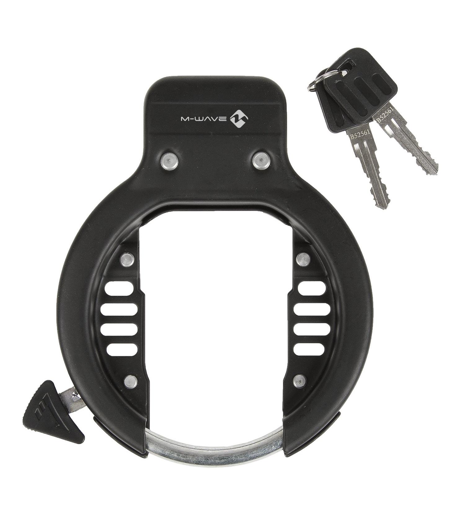 M-WAVE Ring Frame Lock | Secure Bicycle Lock | Anti-Theft Protection & Removable Spacer - International Shipping - Buy Online on SooperMarket.com