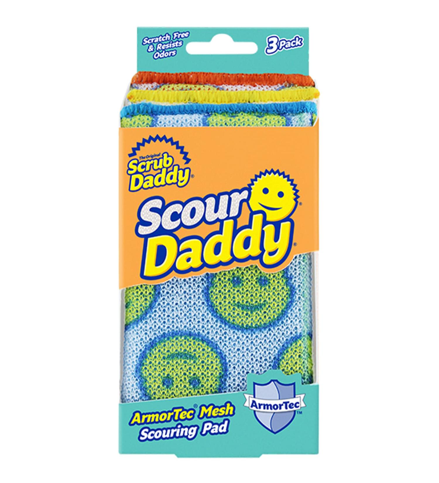 Scrub Daddy Scour Pads - Multi-Surface FlexTexture Scouring Pads - 3ct Original - Scratch-Free & Odor Resistant - Buy Online on SooperMarket.com
