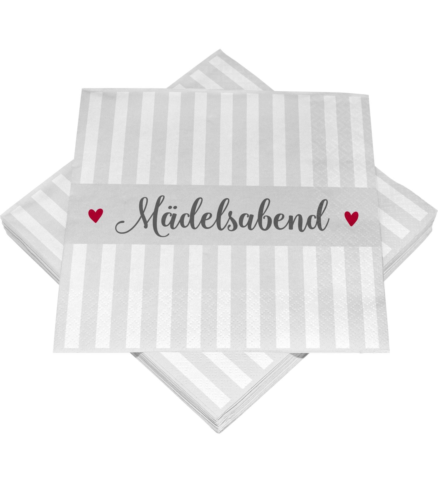 HEKU 100 napkins 3-layer 33x33cm girls' evening I sucking hard and practically packaged i wide selection i ideal for special occasions 33x33cm girls evening 2