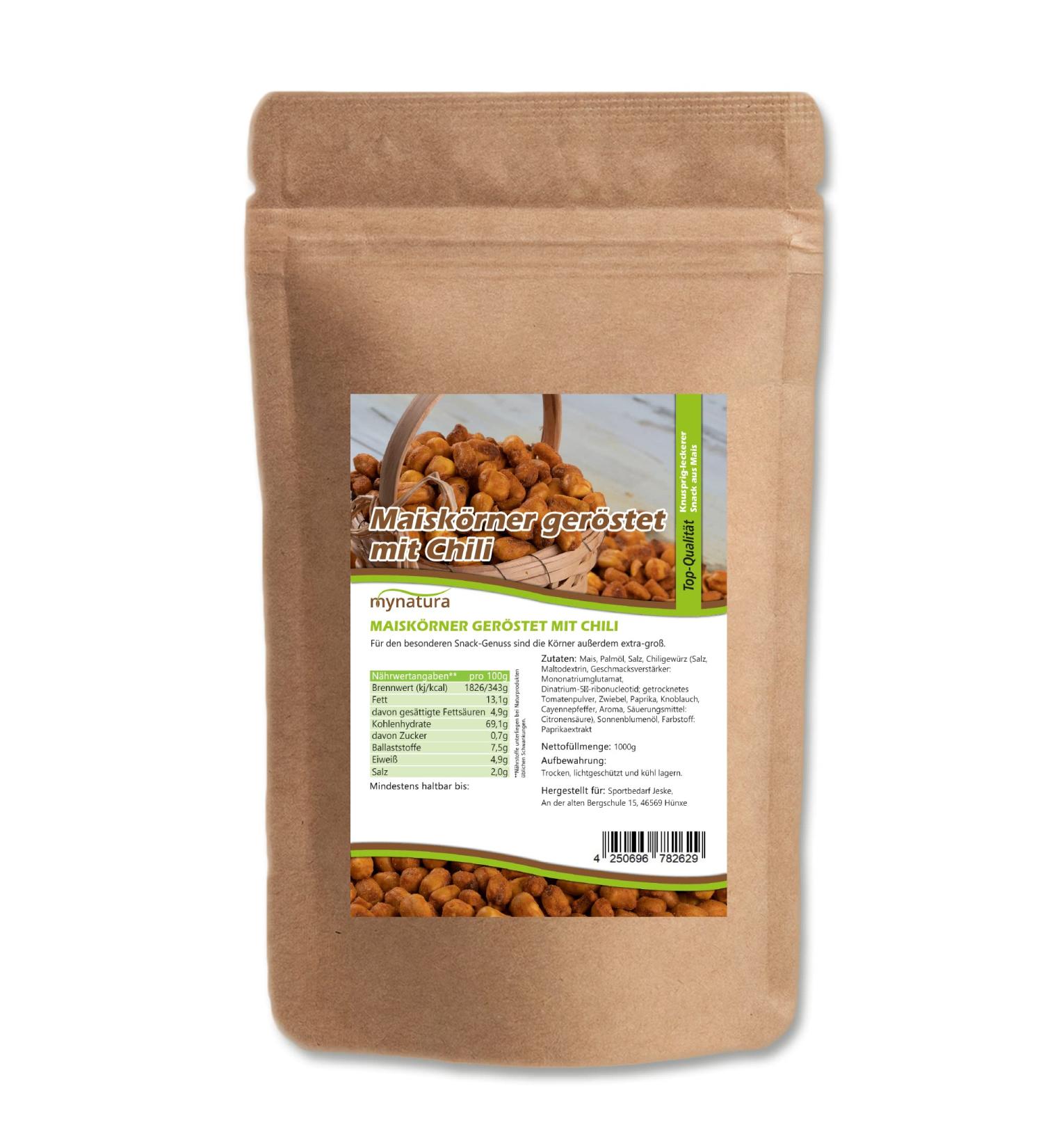 Buy Mynatura Giant Corn Corners Roasted with Chili - Vegan Snack - 2x 1000g | International Shipping - Buy Online on SooperMarket.com
