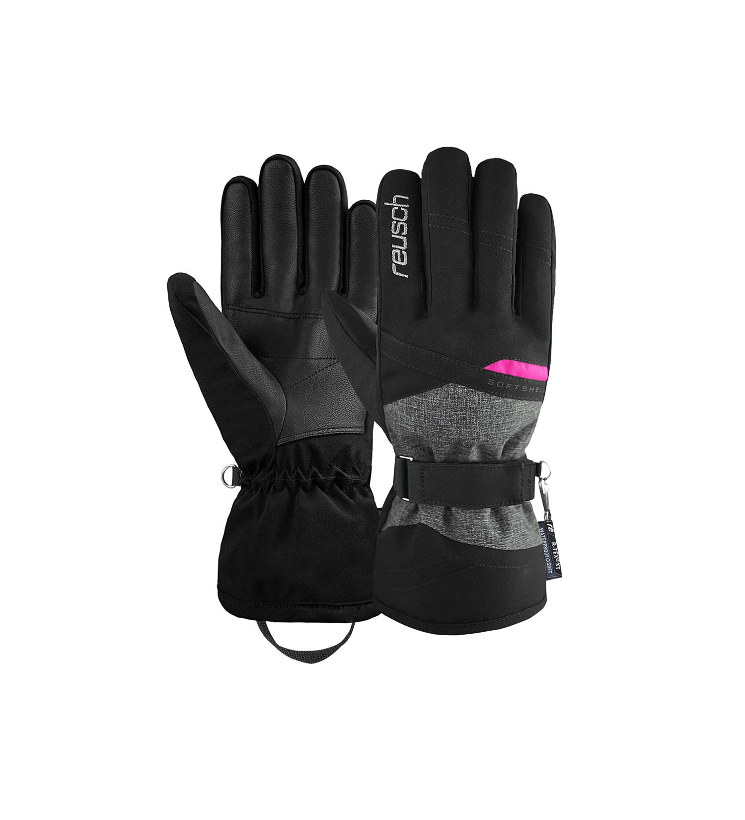 Reusch Women's Finger Gloves Hellen R-TEX XT - Black/Pink Glo - International Shipping Available - Buy Online on SooperMarket.com