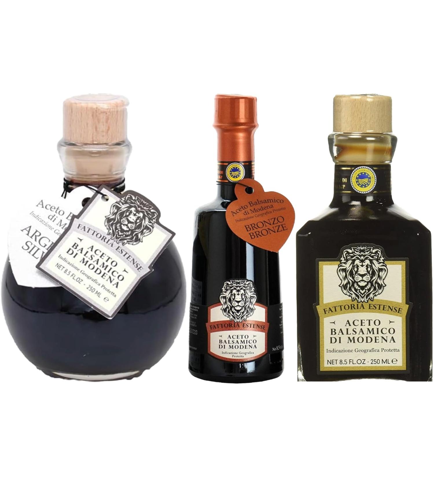 Fattoria Estense SILVER GOLD BRONZE Vinegar Bundle