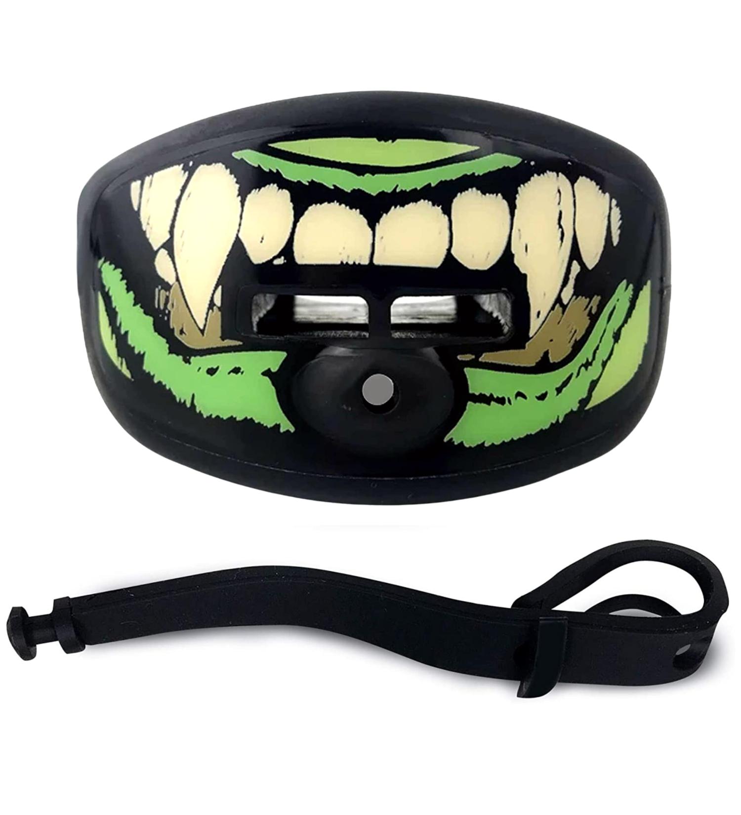 DAMAGE CONTROL Pacifier Mouthpiece  Mouth Piece for Sports  Football Mouthpiece with Helmet Strap  Protects Interior and Exterior of Mouth  Allows Airflow  No Boiling Monster - Buy Online on SooperMarket.com
