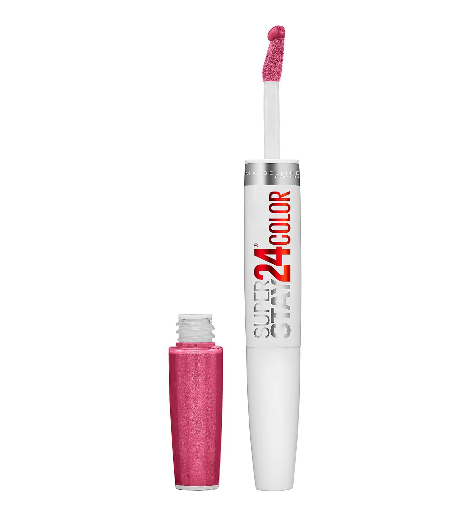 Maybelline Super Stay 24-Hour Liquid Lipstick in Wear On Wildberry Mauve Pink - Long Lasting Color with Moisturizing Balm - 0.05g - Buy Online on SooperMarket.com