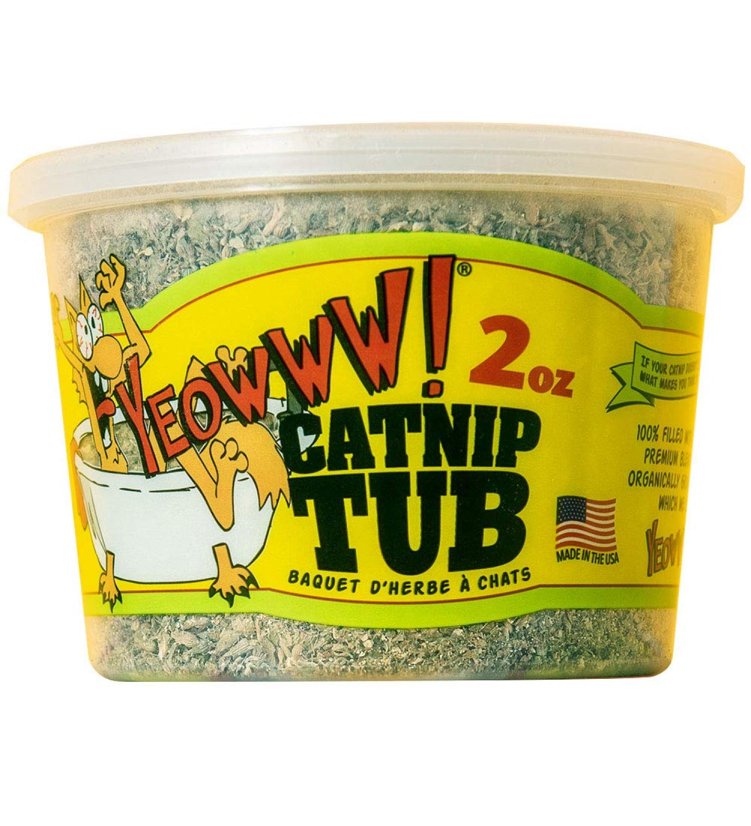 Yeowww! Cat Catnip 2 oz. Tub - Made in USA | Premium Quality Catnip - Buy Online on SooperMarket.com