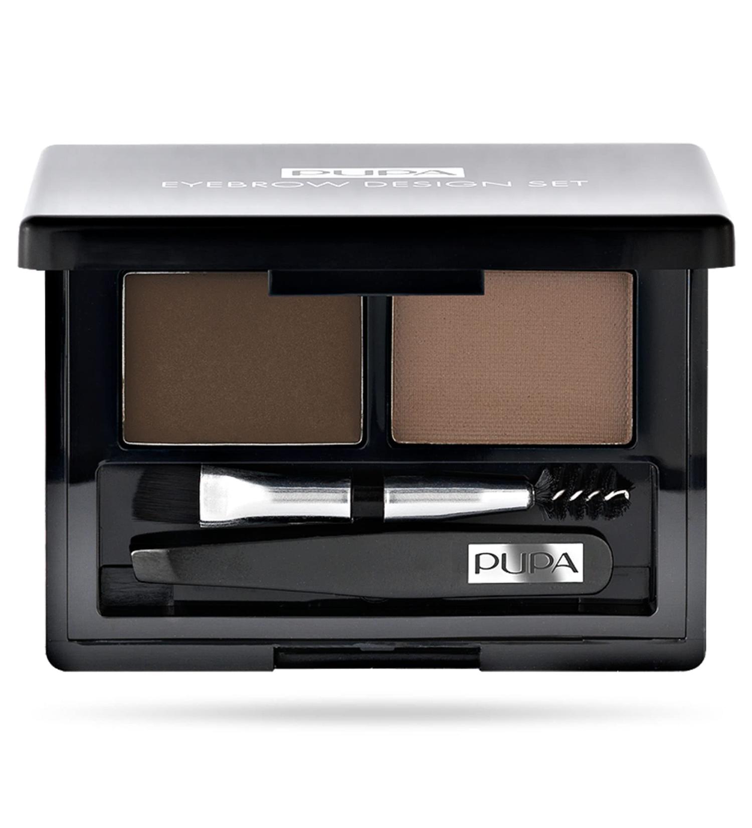 Pupa Eyebrow Design Set 002 Brown - Perfect Eyebrow Makeup & Styling Kit for Flawless Brows | International Shipping Available - Buy Online on SooperMarket.com