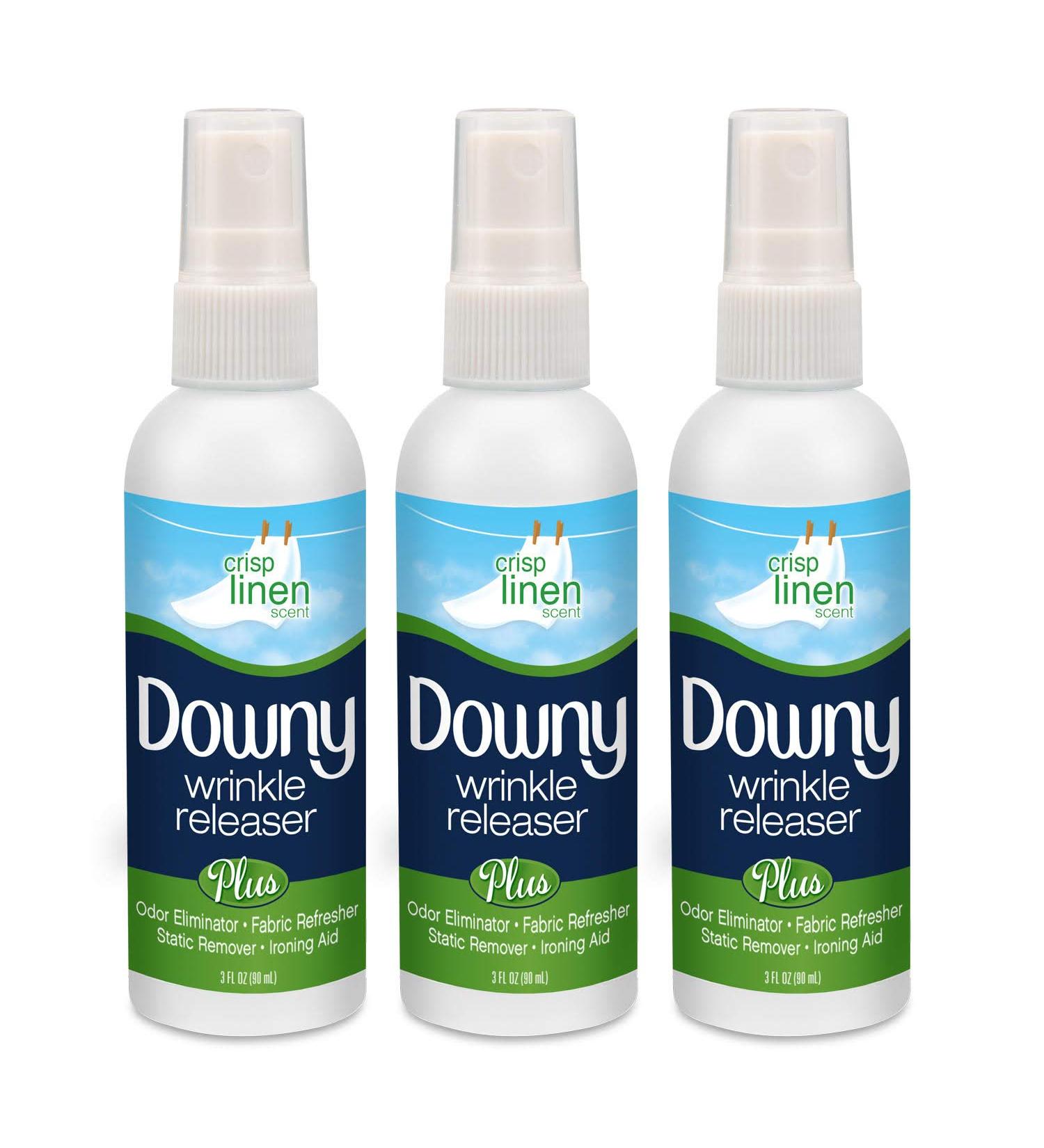 Downy Wrinkle Releaser, Travel Size, Cruise Accessories, Crisp Linen Scent 3 fl oz - 3 Pack