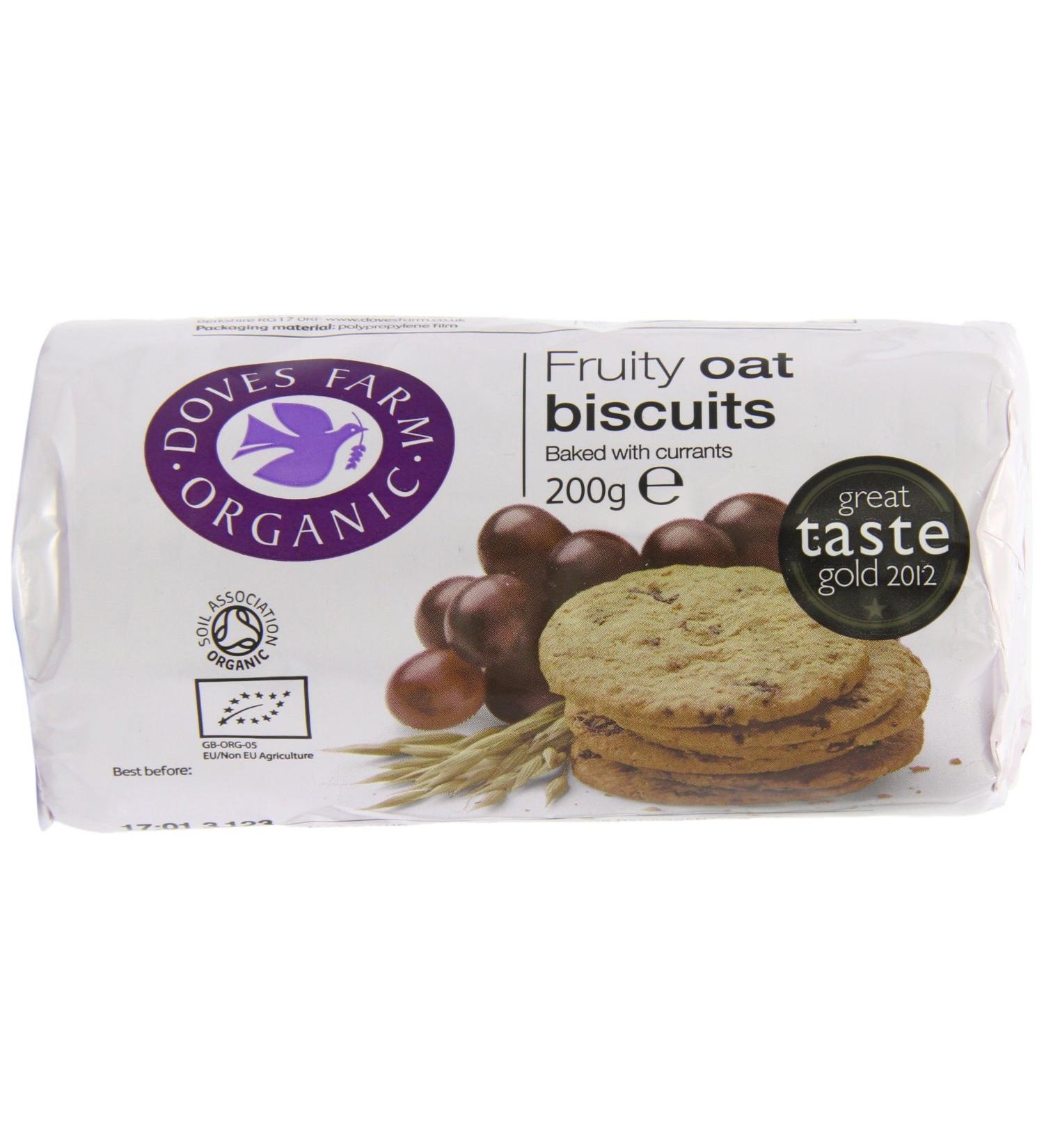 Doves Farm Fruity Oat Biscuits 1 X 200G - Buy Online on SooperMarket.com