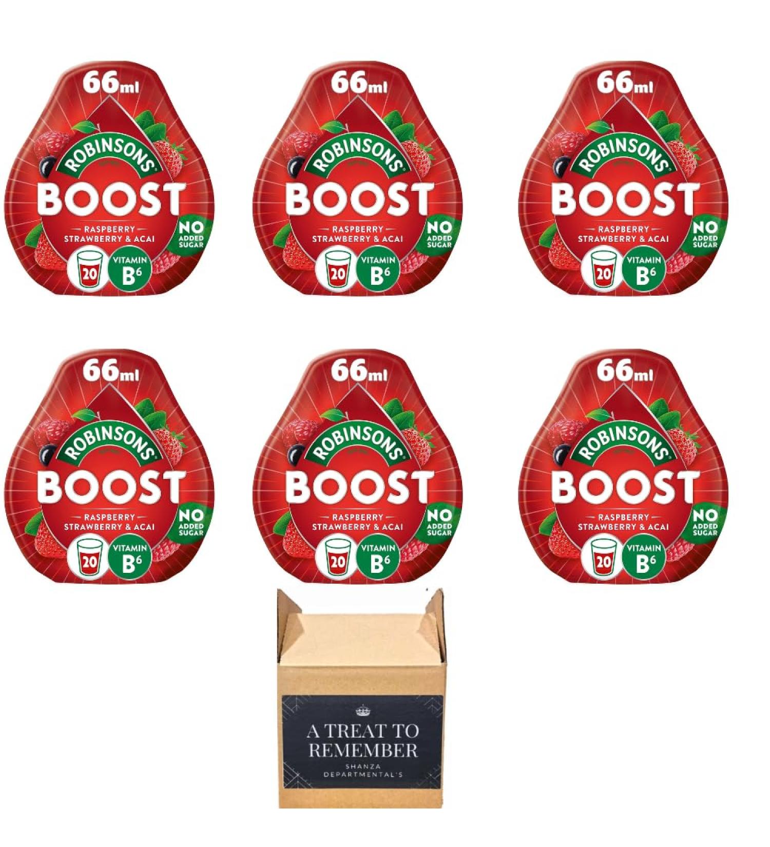 Robinsons Mini Squash No Added Sugar Low Calorie 6x66ml Raspberry strawberry & acai Raspberry strawberry & acai 11 ml (Pack of 6) - Buy Online on SooperMarket.com