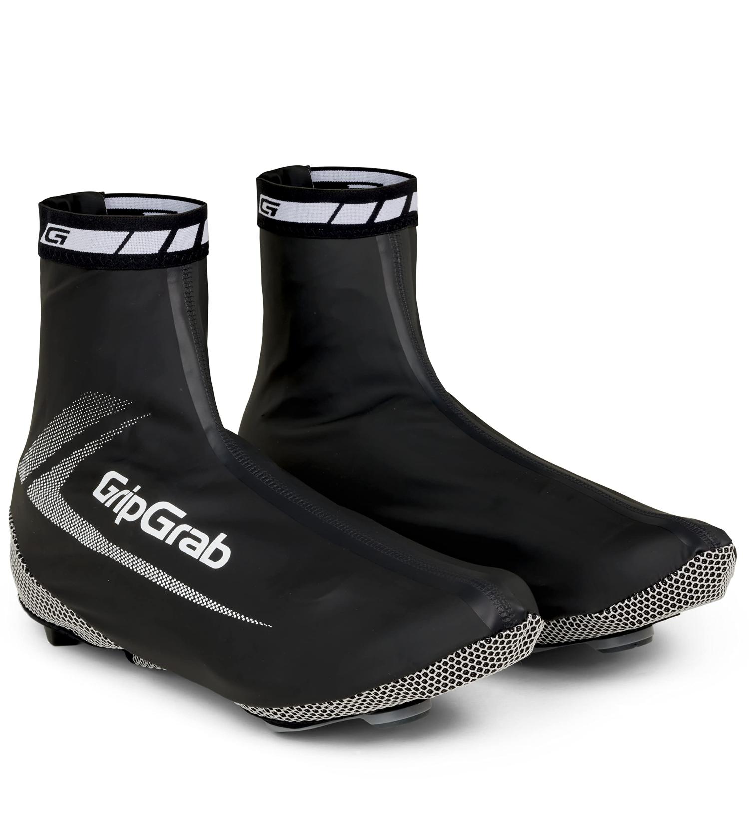 GripGrab RaceAqua Waterproof Windproof Aero Cycling Overshoes | XXL (46/47) Black - Ultimate Rain and Wind Protection for Racing - Buy Online on SooperMarket.com