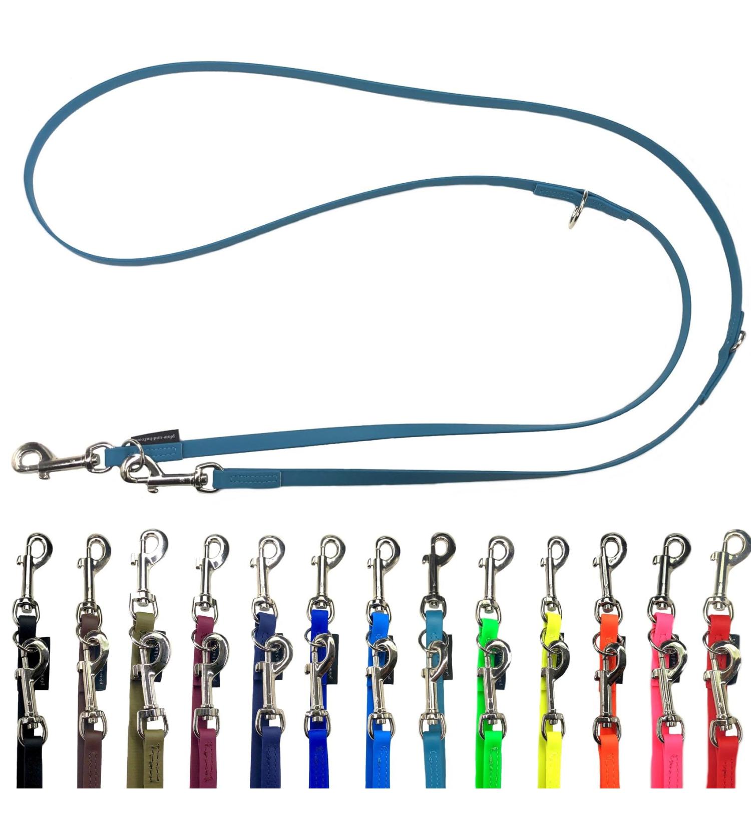 Biothane Dog Leash for Small & Large Dogs - Adjustable 2m to 5m with Silver Hook - Durable & Waterproof | Perfect for Training & Walking - Buy Online on SooperMarket.com