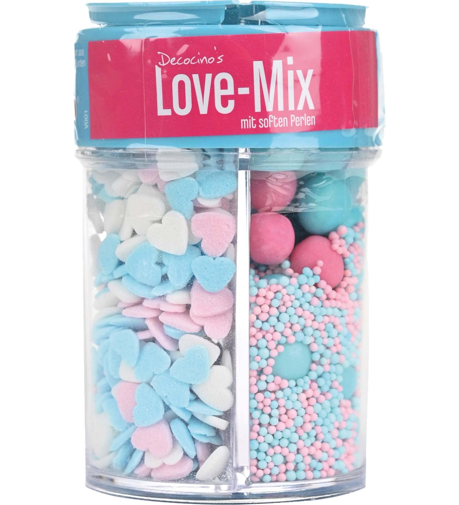 Buy Decocino Love-Mix Sprinkle Mix - Sugar Pearls & Confetti for Cake & Muffin Decoration - 95g - International Shipping Available - Buy Online on SooperMarket.com