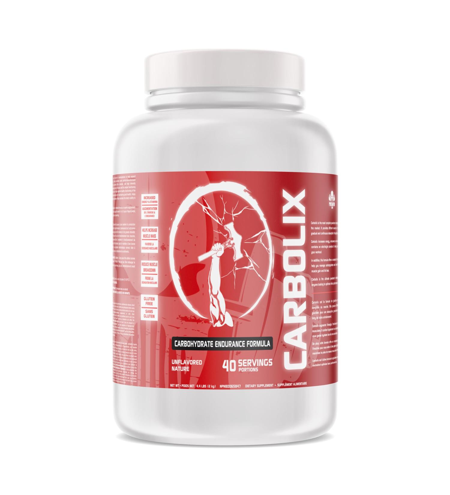 Predator Labs Carbolix 2kg - Carbohydrate endurance formula - 40 servings unflavored Gradual and sustained absorption of energy. Elevate your energy levels substantially enhance endurance and facilitate muscle gain. - Buy Online on SooperMarket.com