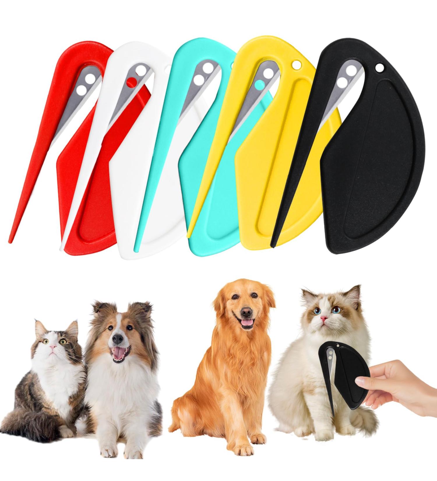 5-Piece Knot Comb Tool Set for Pets | Cat & Dog Hair Removal Comb - Effortlessly Remove Matted Fur - Buy Online on SooperMarket.com
