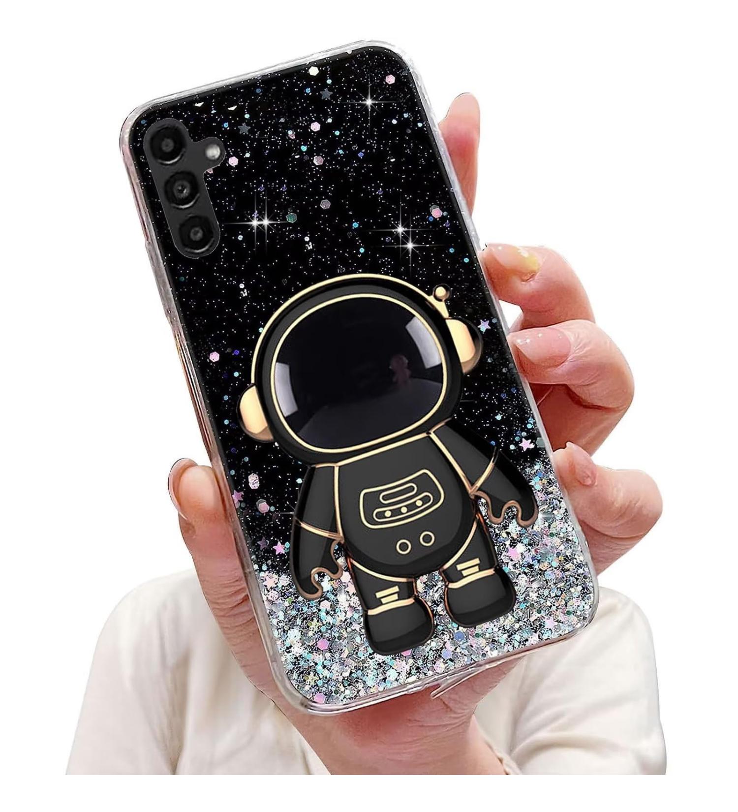 Buy Tivenfezk Nadoli Astronaut Hidden Standing Cap for Samsung Galaxy A14 4G - Soft Silicone Bling Case Review - Buy Online on SooperMarket.com